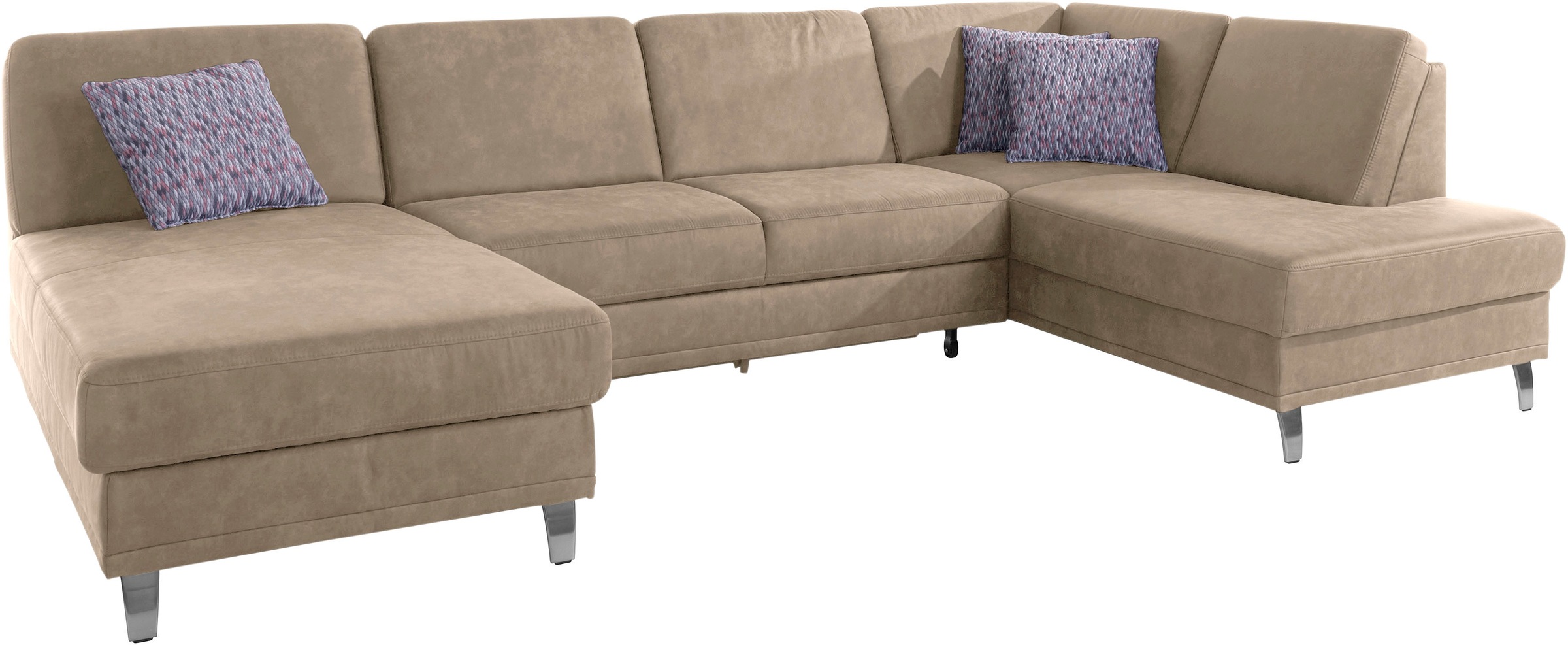 sit&more Wohnlandschaft »Clio U-Form«, wahlweise mit Bettfunktion und Bettkasten, inklusive Federkern