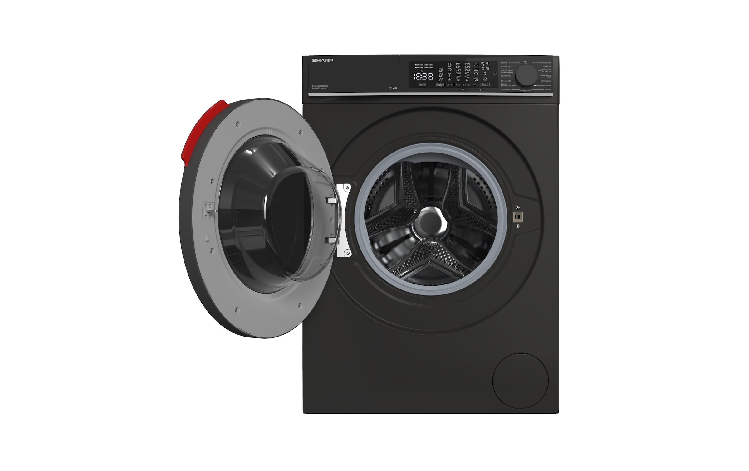Sharp Waschmaschine »ES-WNFL814CMDA-DE Links«, 1400 U/min