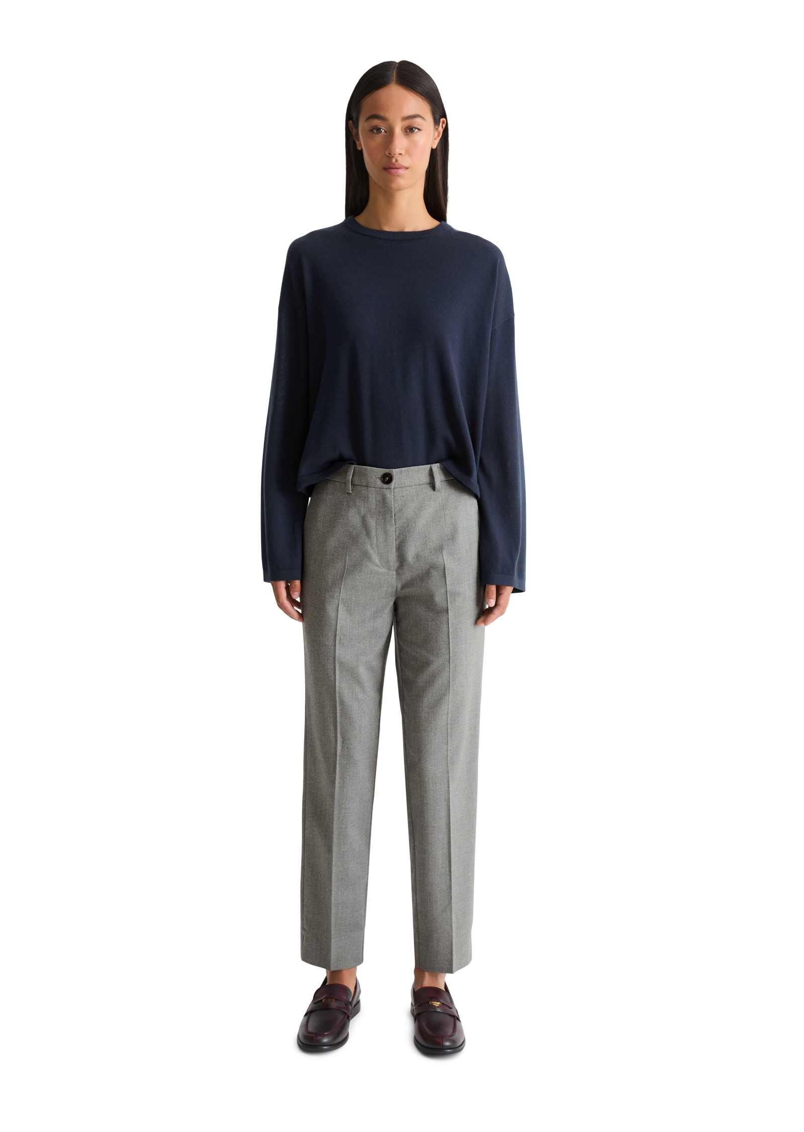 Marc O'Polo Pantalon 7/8 »MALIN SLIM«  avec fente à l'ourlet, coupe slim