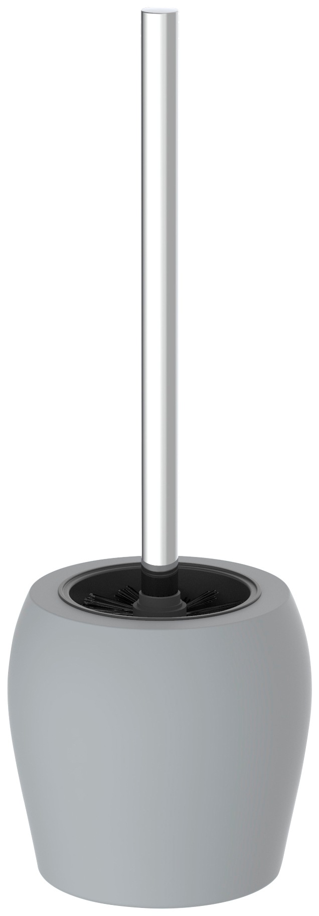 Image of Eisl WC-Reinigungsbürste, aus Edelstahl, Edelstahl beschichtet, WC Bürstengarnitur freistehend, WC Bürste Edelstahl, Klobürstenhalter ohne Bohren in matt Grau bei Ackermann Versand Schweiz