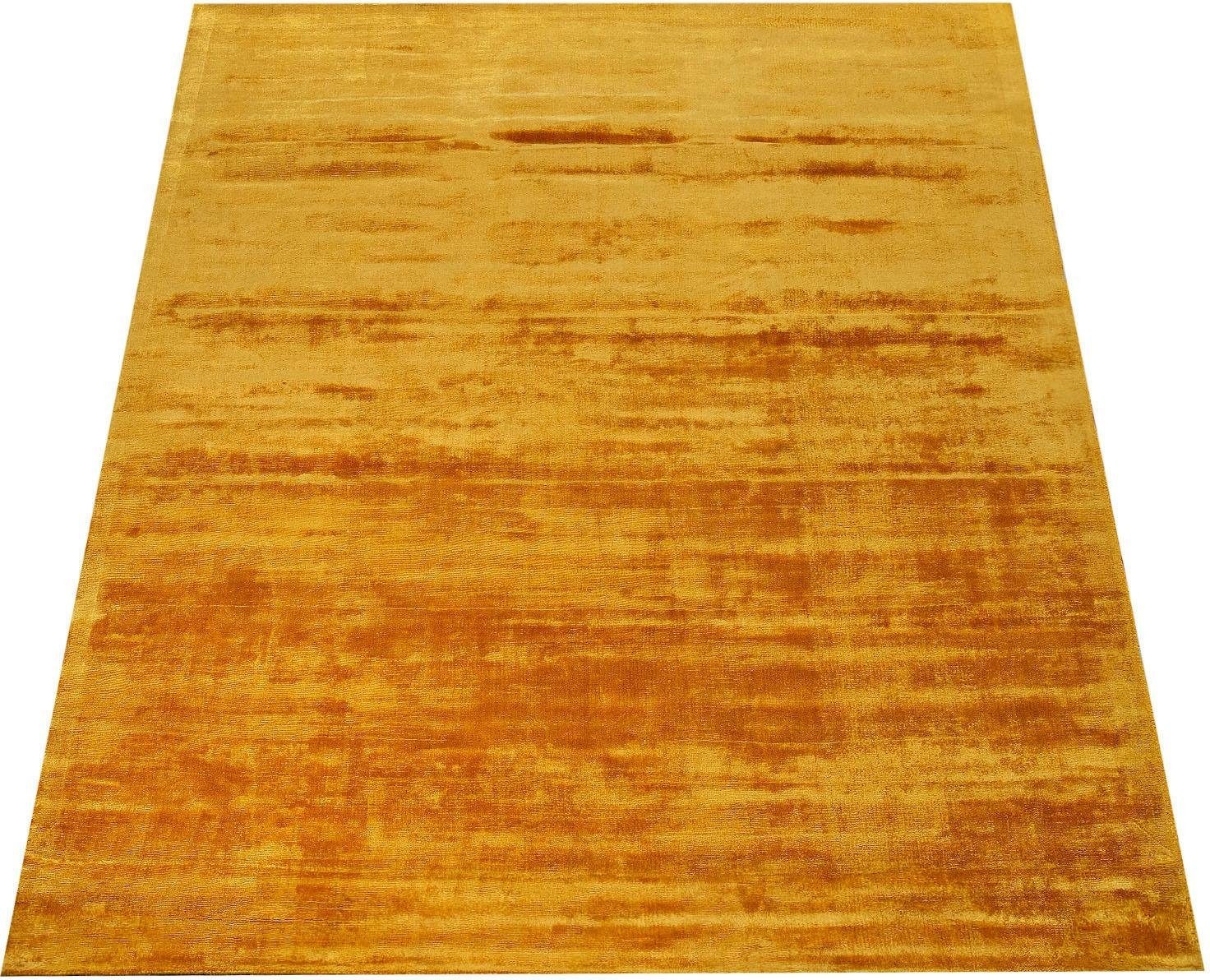 Image of Paco Home Teppich »Glori 330«, rechteckig, 9 mm Höhe, Handweb Teppich, Kurzflor, 100% Viskose, handgewebt, extra weich mit leichtem Schimmer, ideal im Wohnzimmer & Schlafzimmer bei Ackermann Versand Schweiz