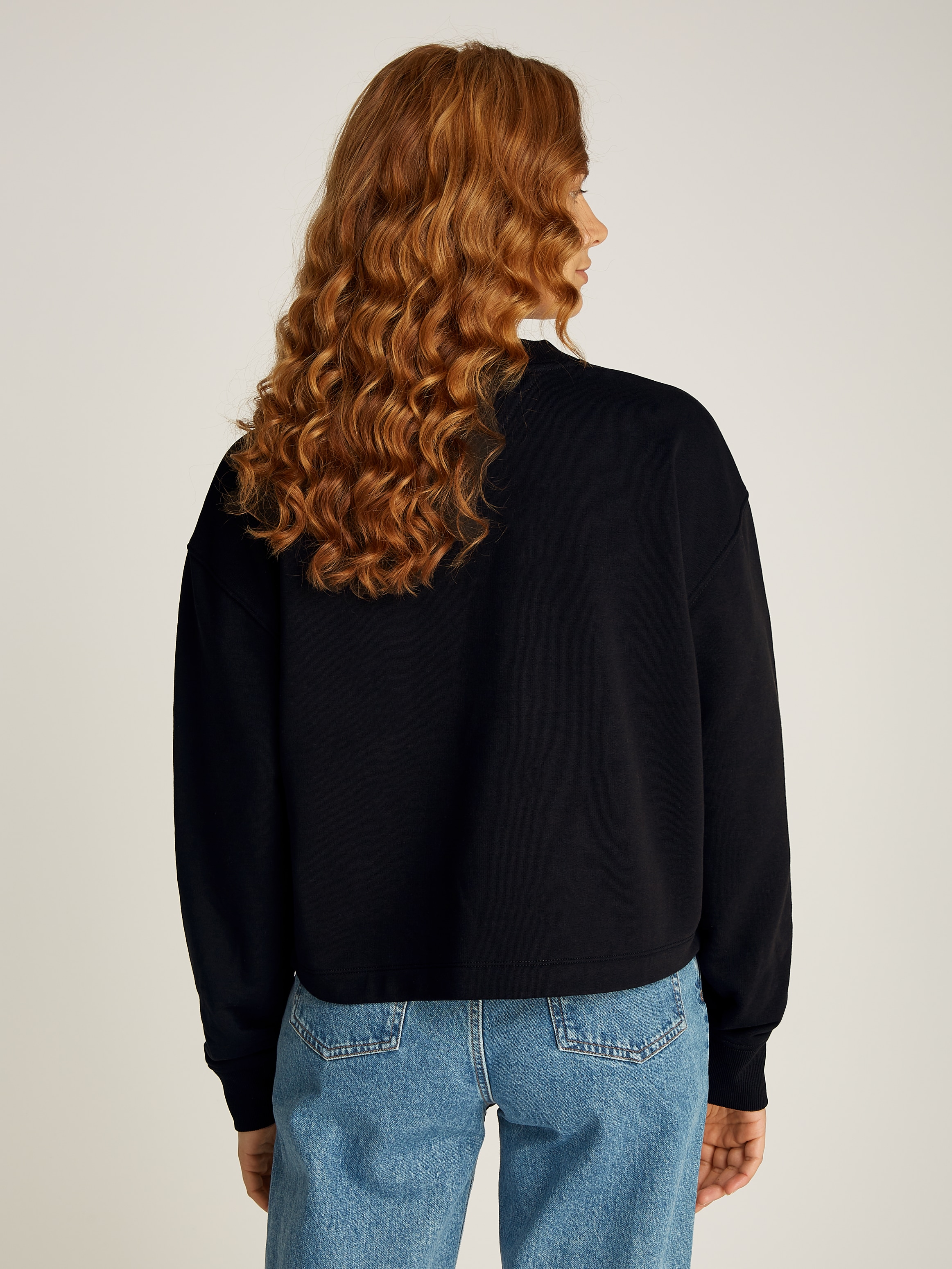 Tommy Jeans Curve Sweatshirt »TJW ESSENTIAL LOGO 1 CREW EXT«, in Grossen Grössen mit Logoschriftzug