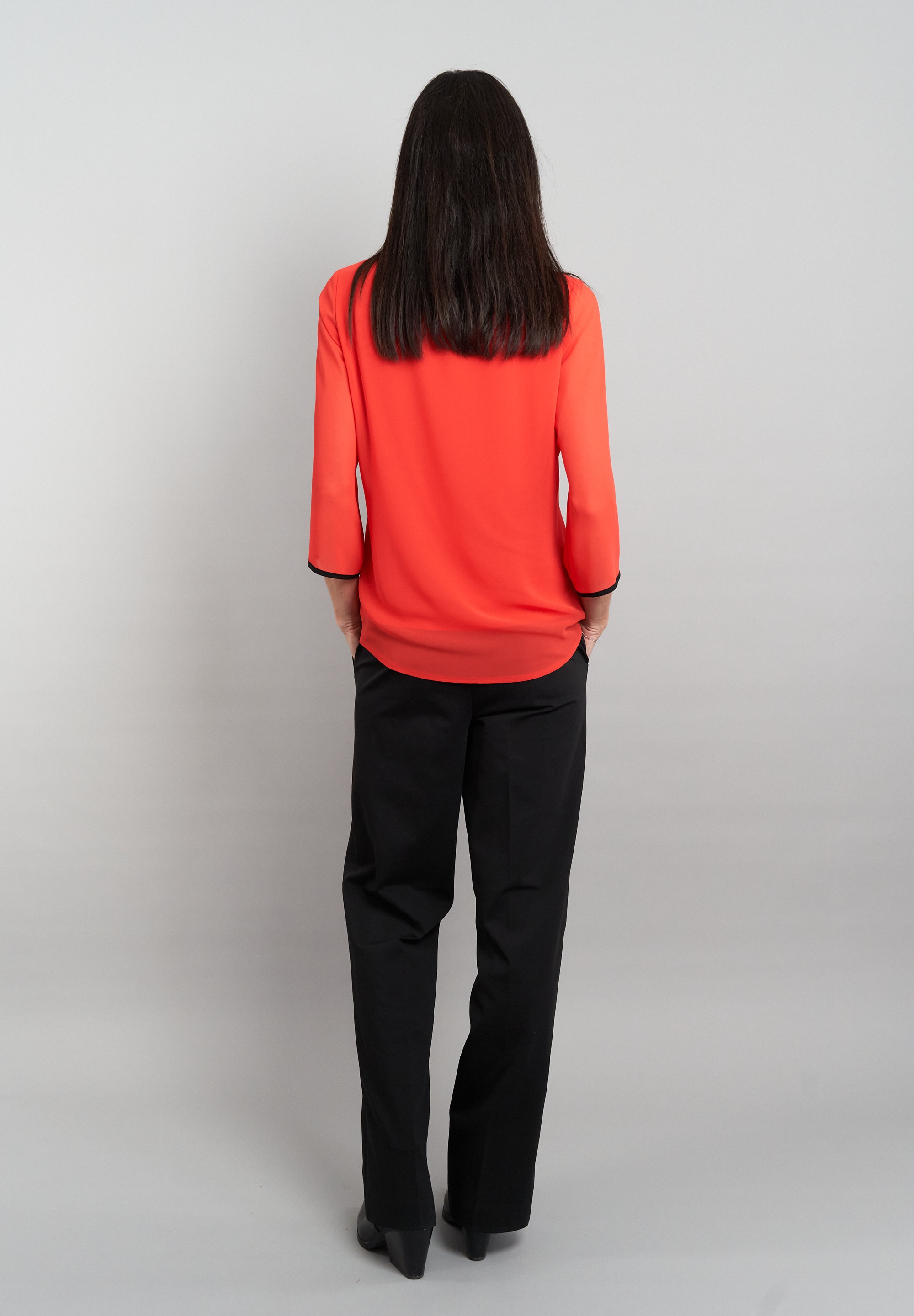 Seidel Moden Chiffonbluse »Exklusiv bei OTTO«, 3/4 -Arm mit transparenten Ärmeln und MADE IN GERMANY