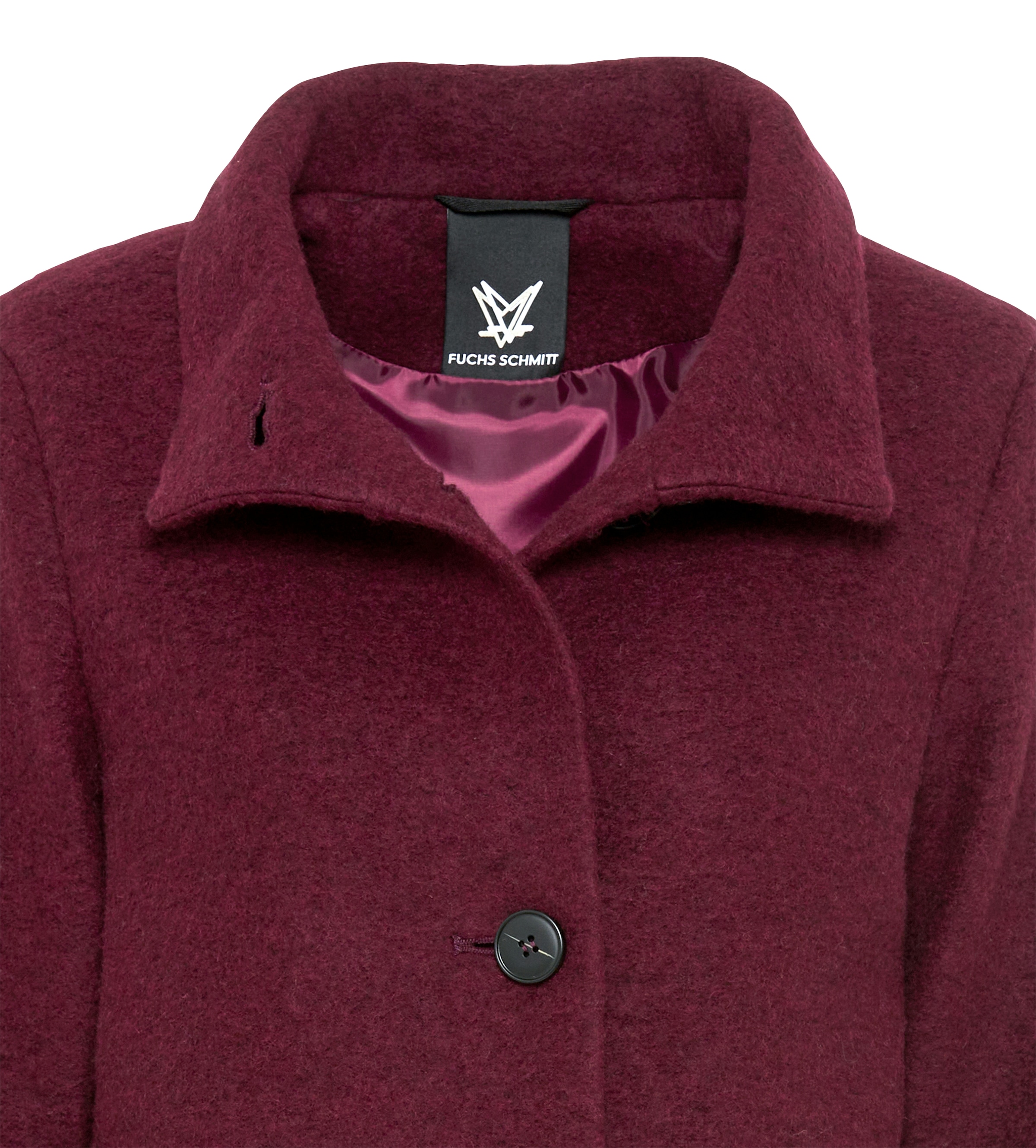 Fuchs Schmitt Manteau en laine Col montant, coupe régulière, mélange de laine