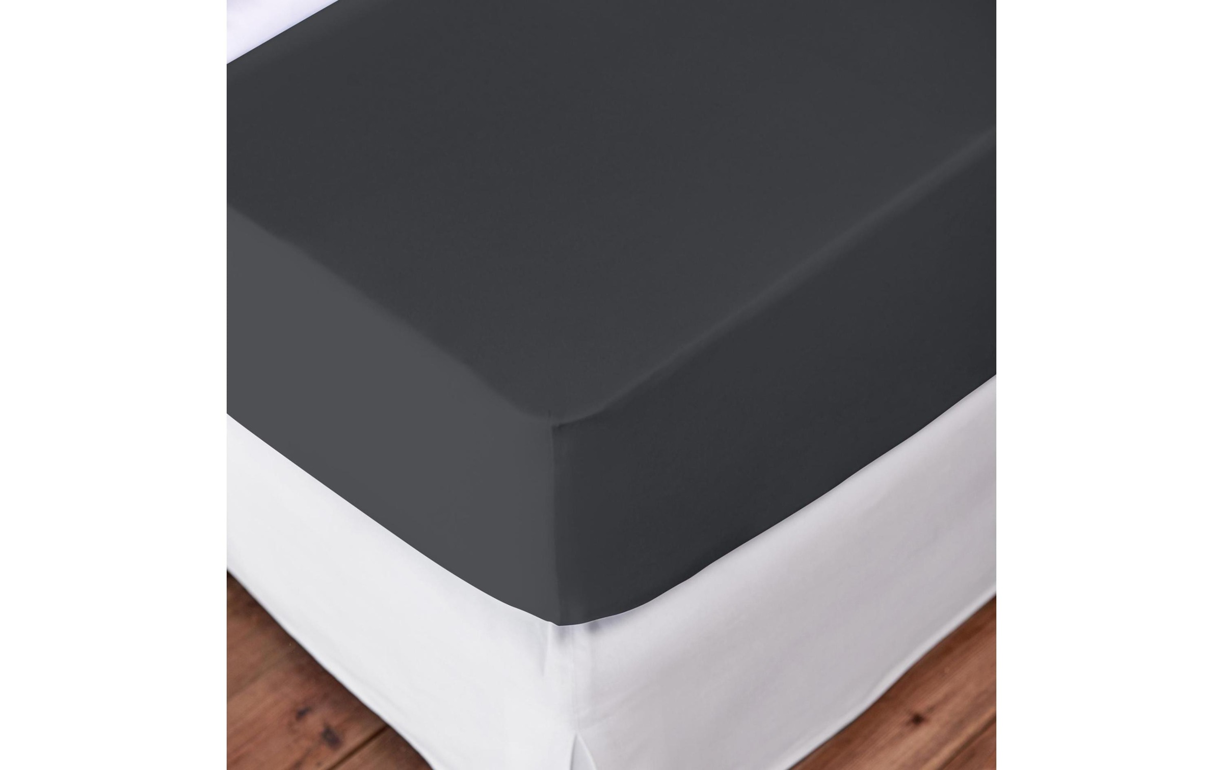Image of Spannbettlaken "Living Home Boxspring Titanium"