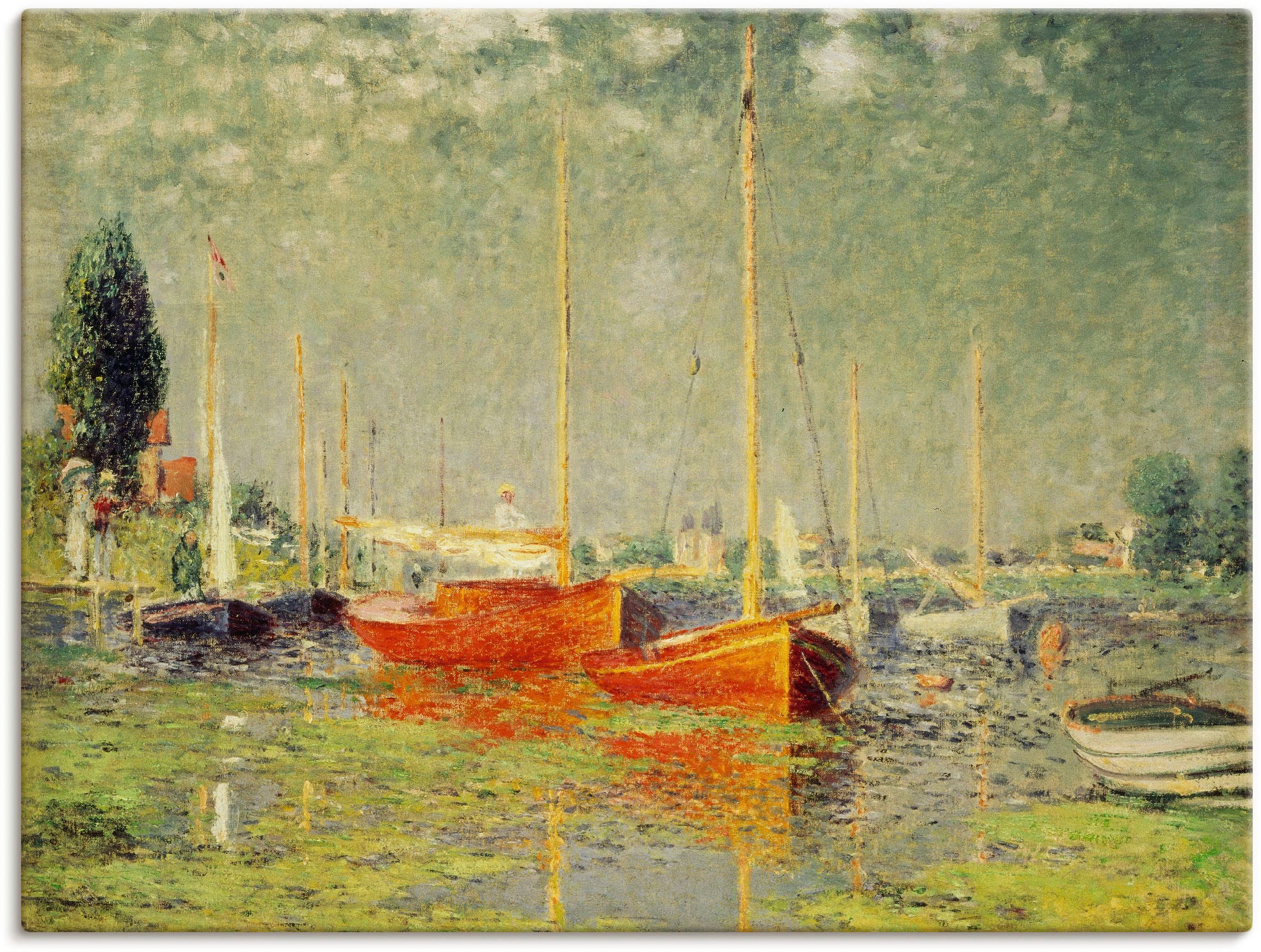 Image of Artland Wandbild »Die roten Boote Argenteuil. 1875«, Boote & Schiffe, (1 St.), in vielen Grössen & Produktarten - Alubild / Outdoorbild für den Aussenbereich, Leinwandbild, Poster, Wandaufkleber / Wandtattoo auch für Badezimmer geeignet bei Ackermann Vers