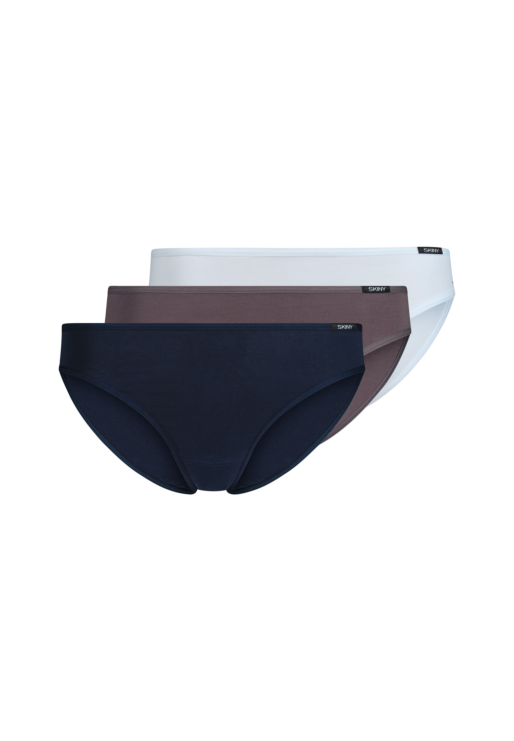 Skiny Slip rio »Cotton Essentials« 3er Pack,  bequem, weich, höher geschnitten, Baumwollmix