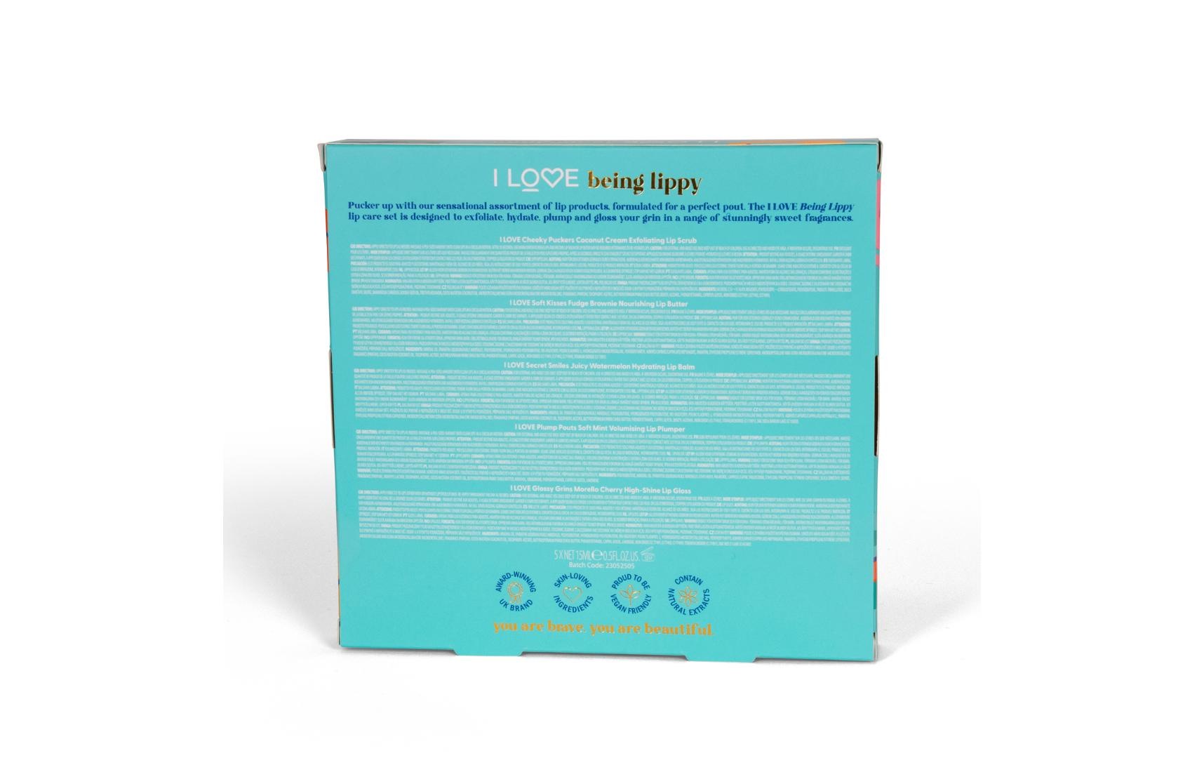 Lippenpflegemittel »I Love Being Lippy Lip Care 5-teilig«, (5 tlg.)
