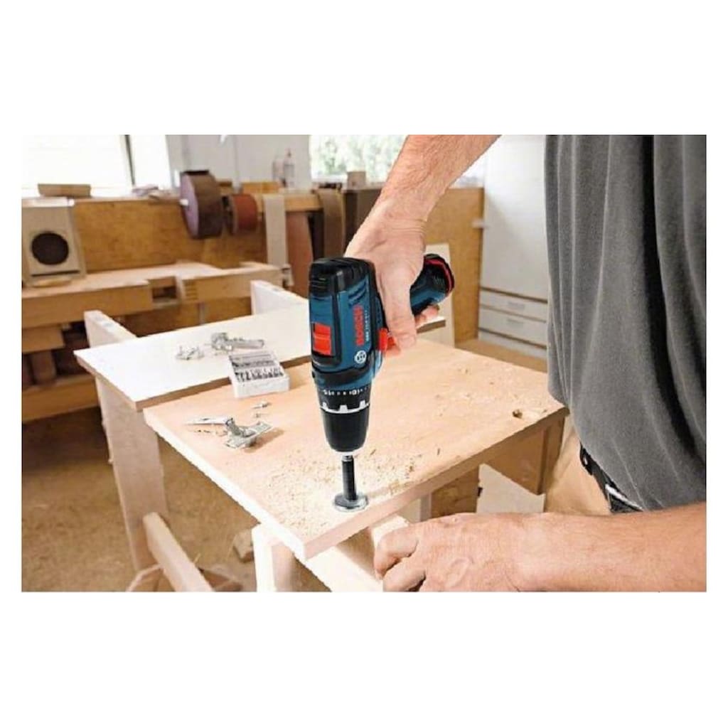 Bosch Professional Akku-Schlagschrauber »GSR 12V-15 Kit 1x 4.0 Ah + 1x 2.0 Ah«, (Auto-Lock, 2-Gang Getriebe, Rechts- und Linkslauf)