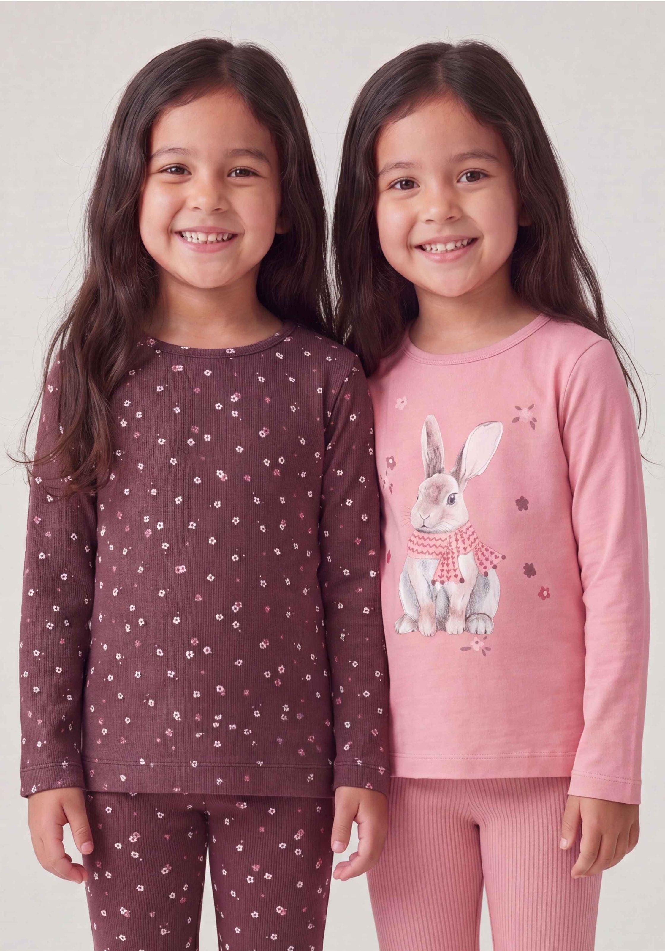 Image of STACCATO Langarmshirt 2 2er Pack / Hasen-Motiv / für Girls