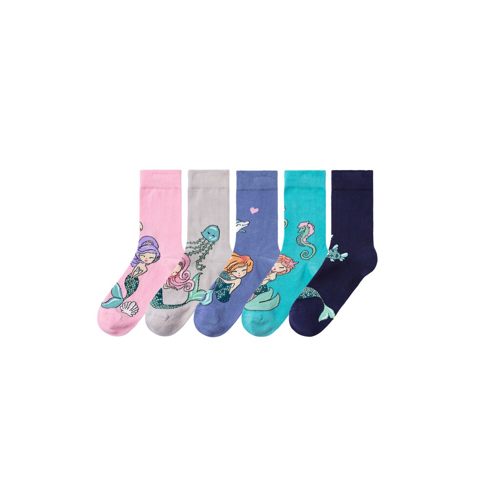 H.I.S Socken, (5 Paar), mit eingestrickten Motiven