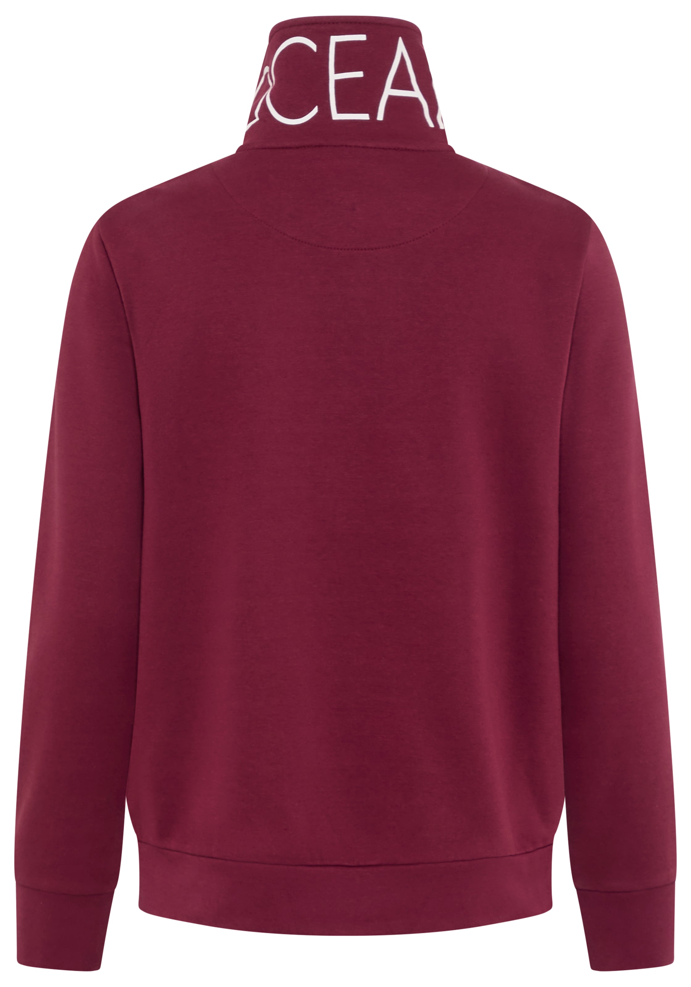 Ocean Sportswear Veste sweat avec col imprimé, en tissu sweat douillet, avec poches fendues