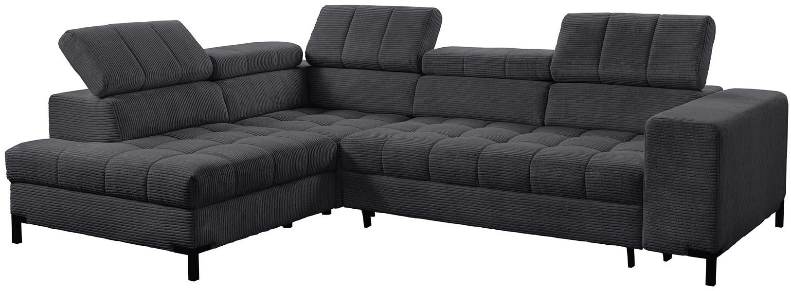 exxpo - sofa fashion Canapé d'angle »Bocco, hochwertige Verarbeitung, toller Sitzkomfort, bequem, L-Form« wahlweise mit Bettfunktion u. Bettkasten, inkl. Kopfteilverstellung