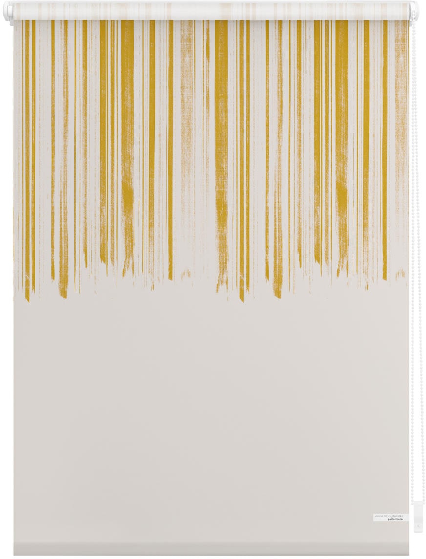 LICHTBLICK ORIGINAL Seitenzugrollo »Rollo Klemmfix, ohne Bohren, blickdicht, Flowing Honey - Gelb«, blickdicht, Sichtschutz-Blendschutz, freihängend