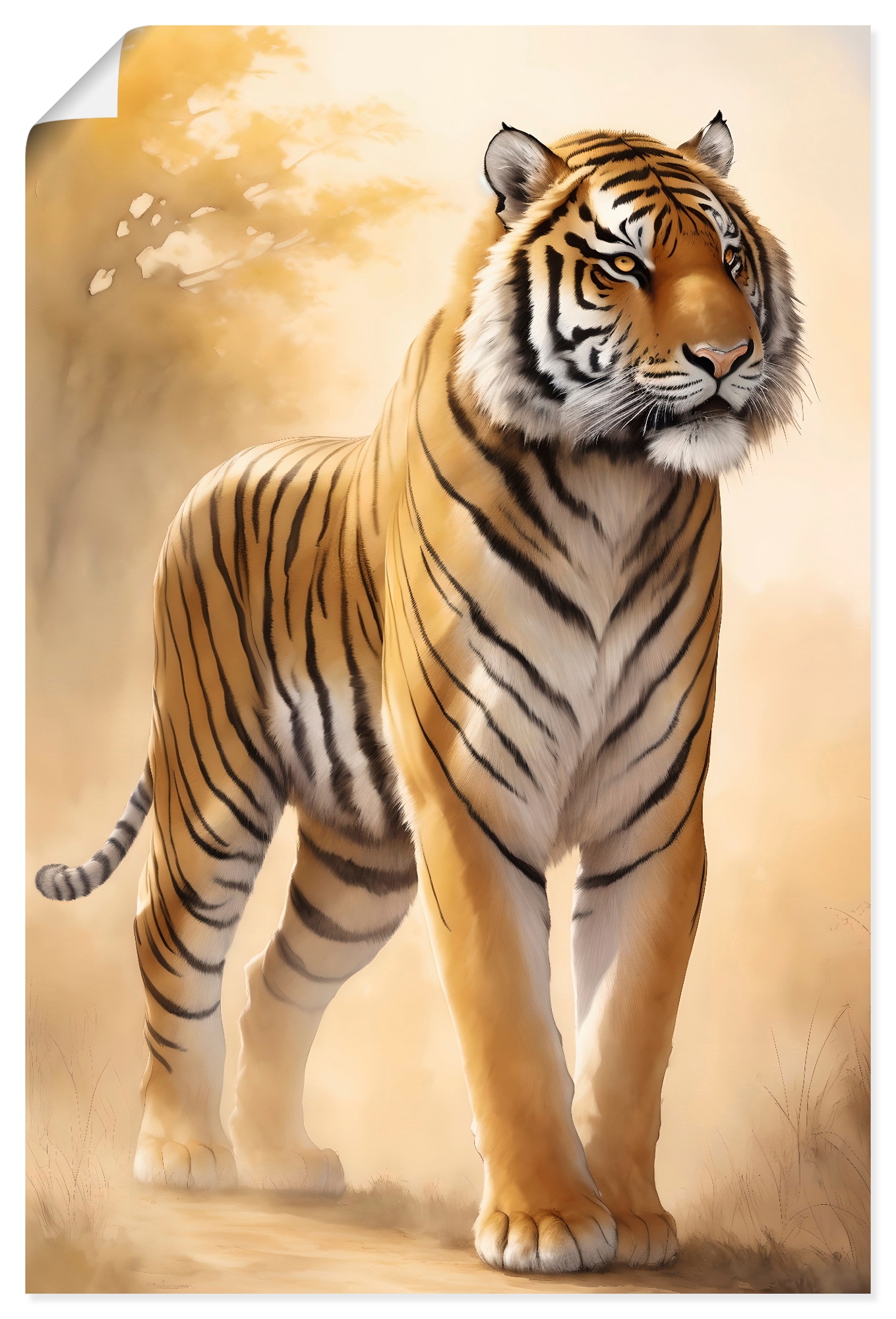 Image of Artland Wandbild "Tiger" 1 Stk. tlg. als Alubild, Leinwandbild, Poster, Wandaufkleber in verschied. Grössen