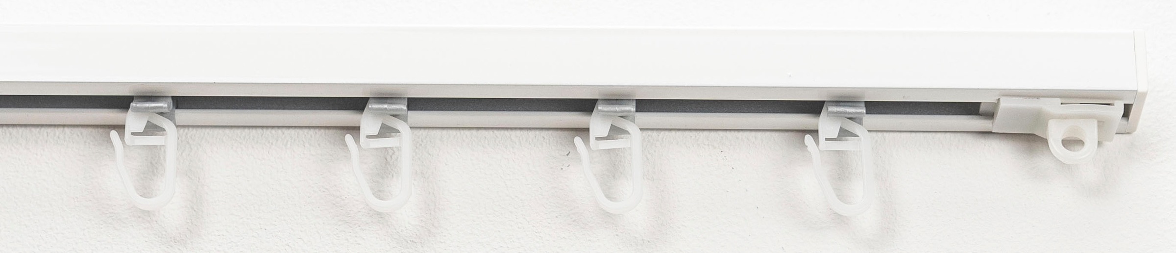 Image of GARESA Gardinenschiene »160«, 1 läufig-läufig, Wunschmasslänge, schlichte Aluminium-Innenlaufgarnitur, einfache Montage, m. Profilverbinder verlängerbar, Deckenmontage bei Ackermann Versand Schweiz