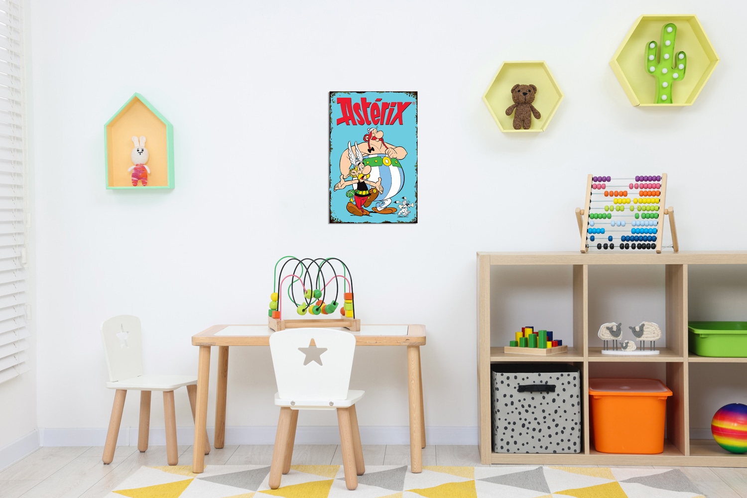 LuckyLinde Metallbild »Asterix, Obelix und Idefix« Fantasy | Figuren | Film | Filmfiguren 1 Stk. tlg. Stahlschild 20x30 cm Wanddeko Bild zum Film "Kampf der Häuptlinge"