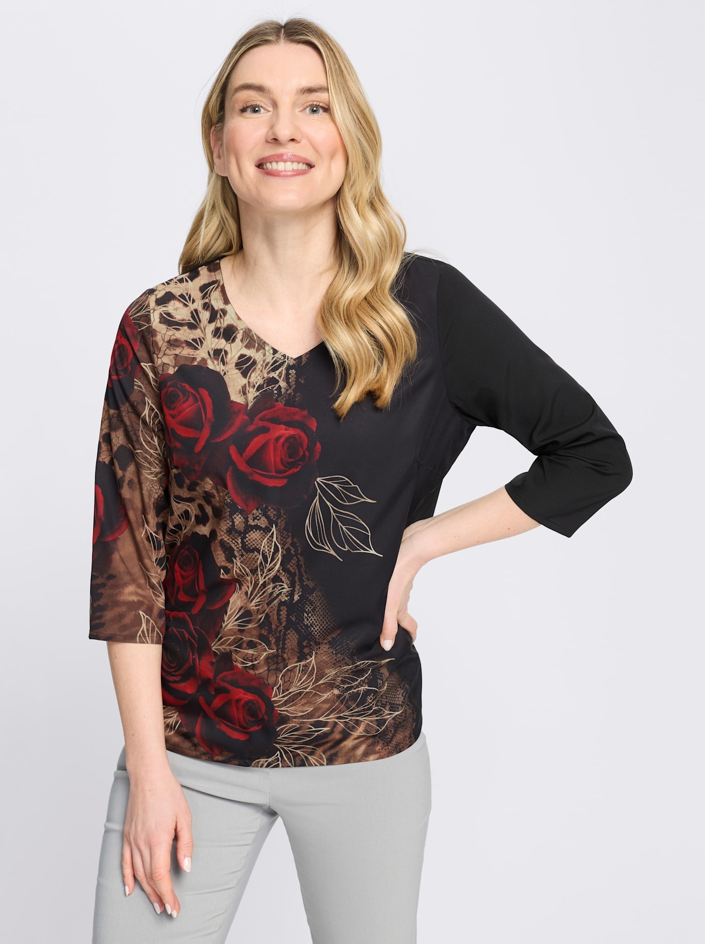 Classic Basics Druckbluse