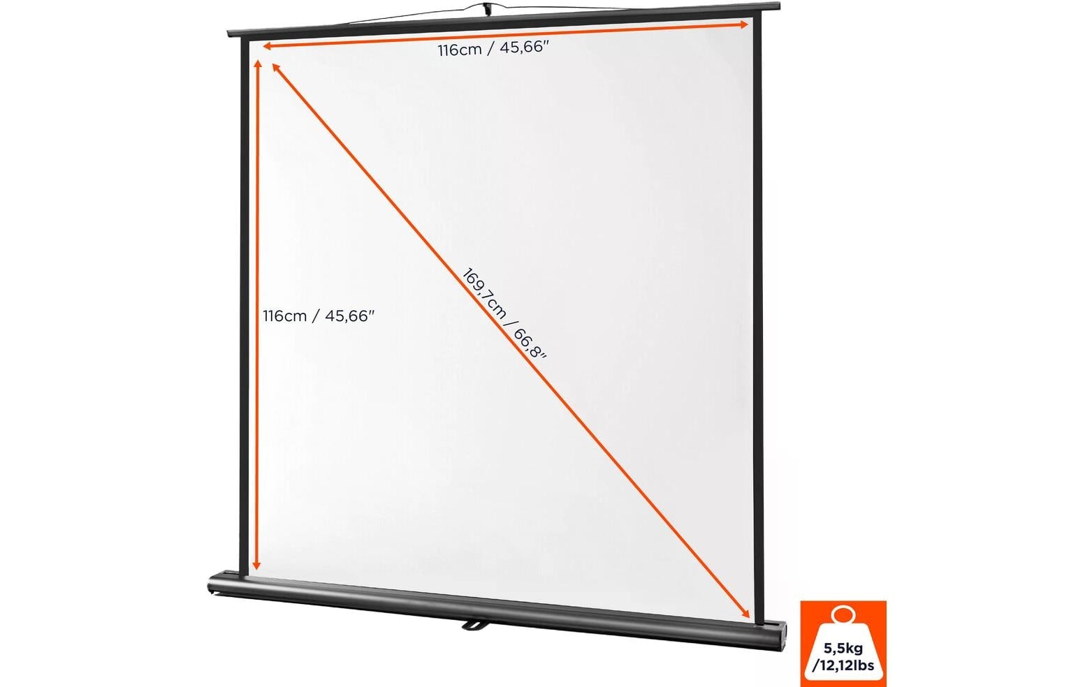 Celexon Rahmenleinwand »Ultramobil Pro 120x120cm«