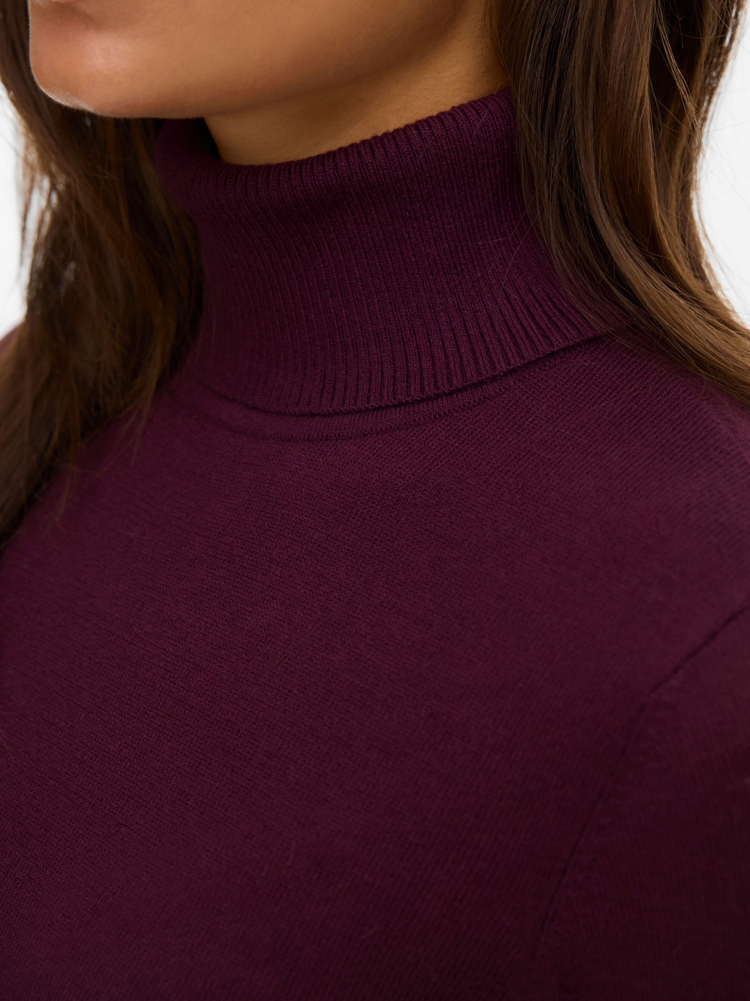 Vero Moda Pull en tricot »VMIRIS LS ROLLNECK PULLOVER GA NOOS« Mélange de matières avec laine, coupe slim