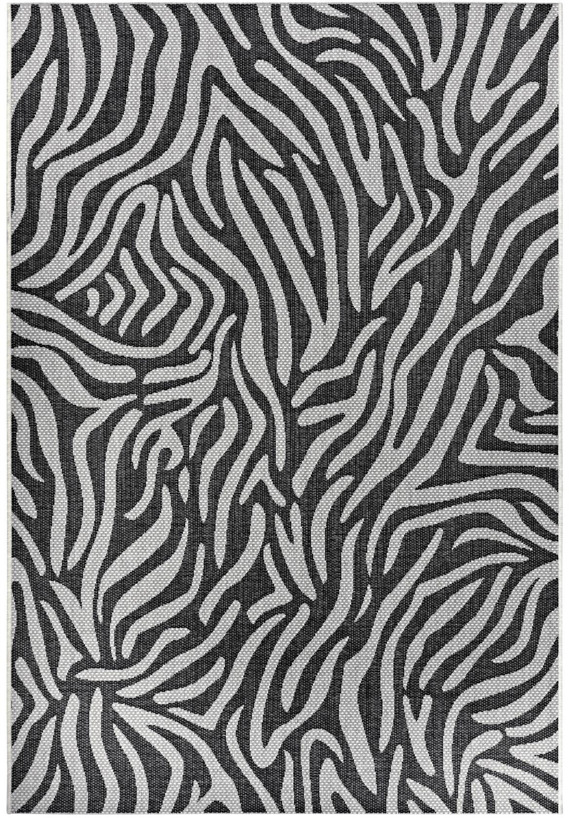 NORTHRUGS Teppich »Cebra«, acheter rechteckig, Flachgewebe Zebra gekettelt, Design, Robust, Pflegeleicht confortablement
