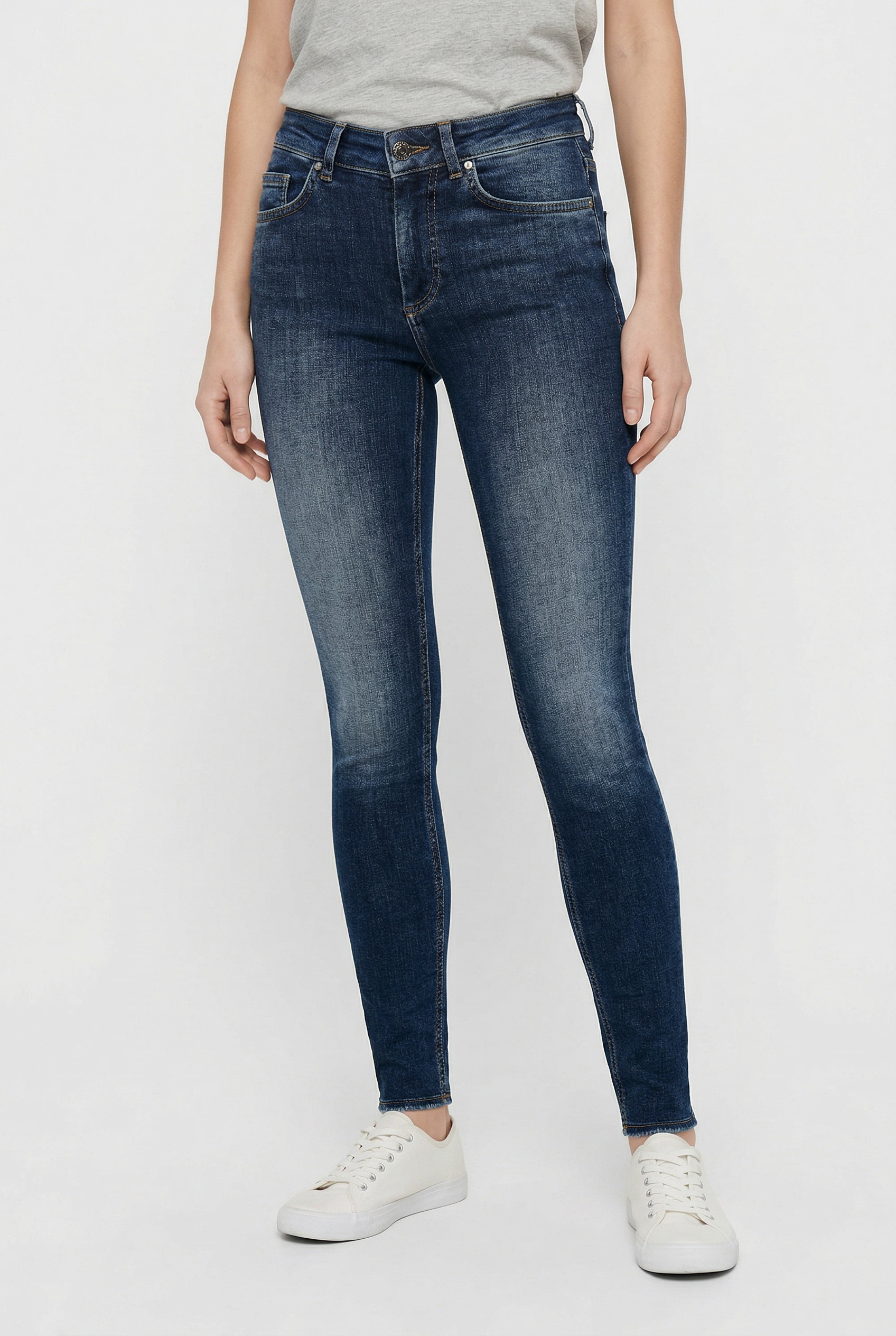 Image of ONLY Skinny-fit-Jeans "ONLBLUSH MID SK ANK RW DNM REA082 NOOS"