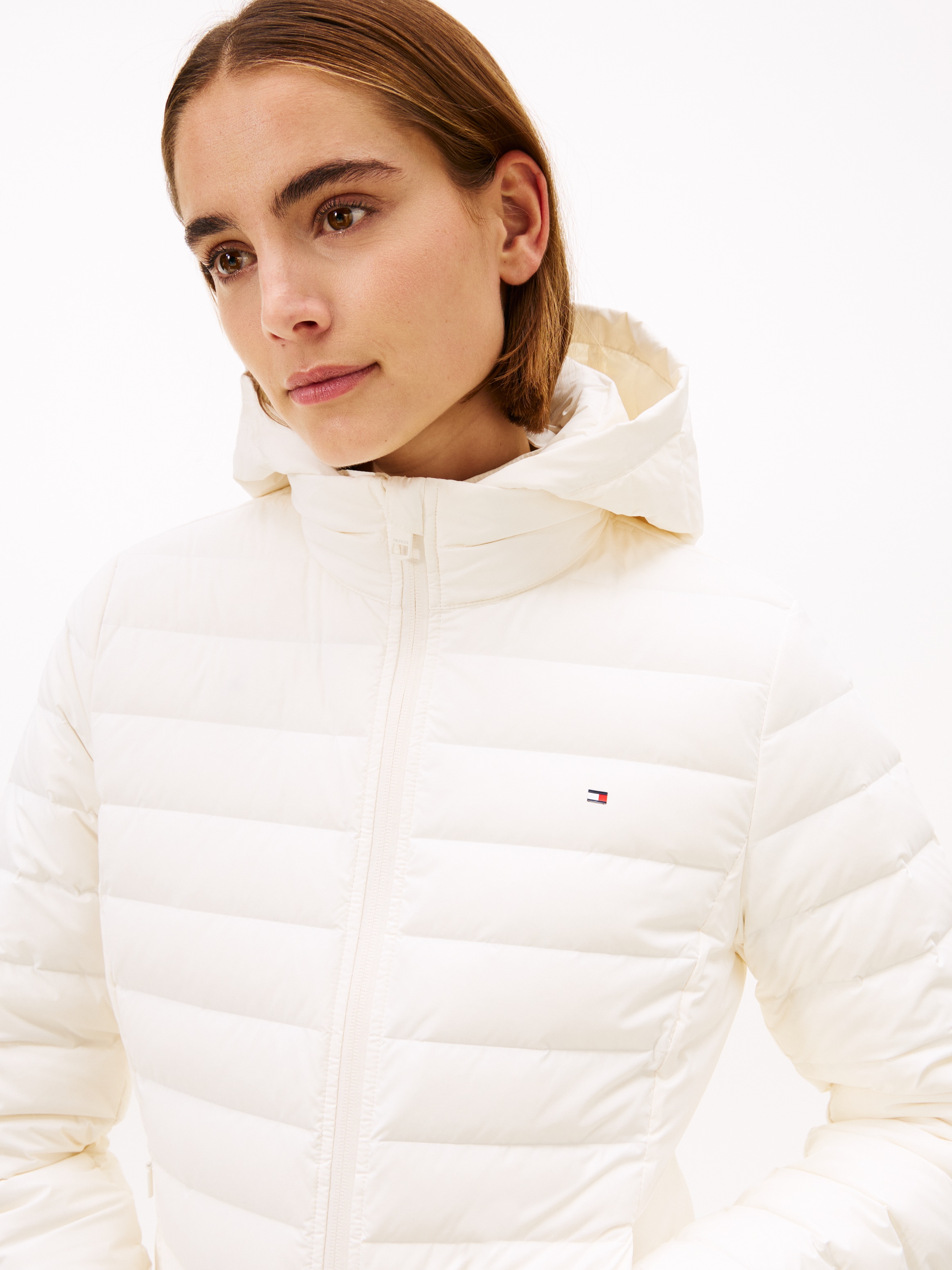 Tommy Hilfiger Veste matelassée »STRETCH NYLON LW DOWN JACKET« mit Kapuze