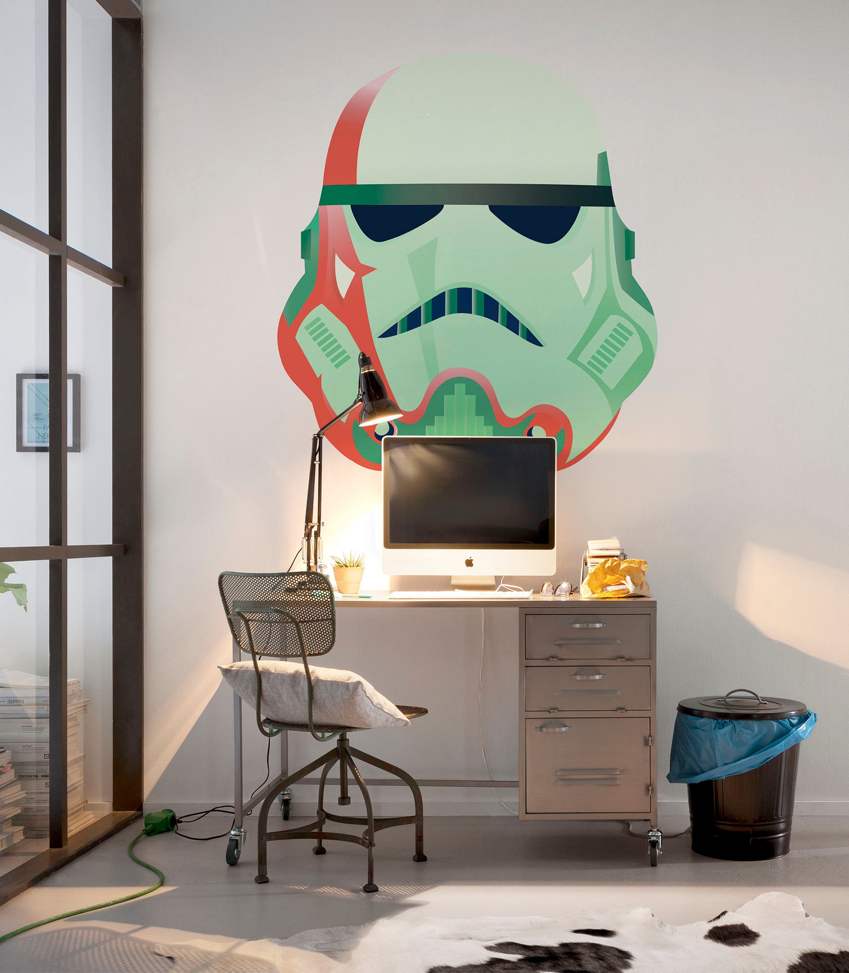Image of Komar Wandtattoo "Star Wars One of us - Grösse 125 x 125 cm" rund und selbstklebend