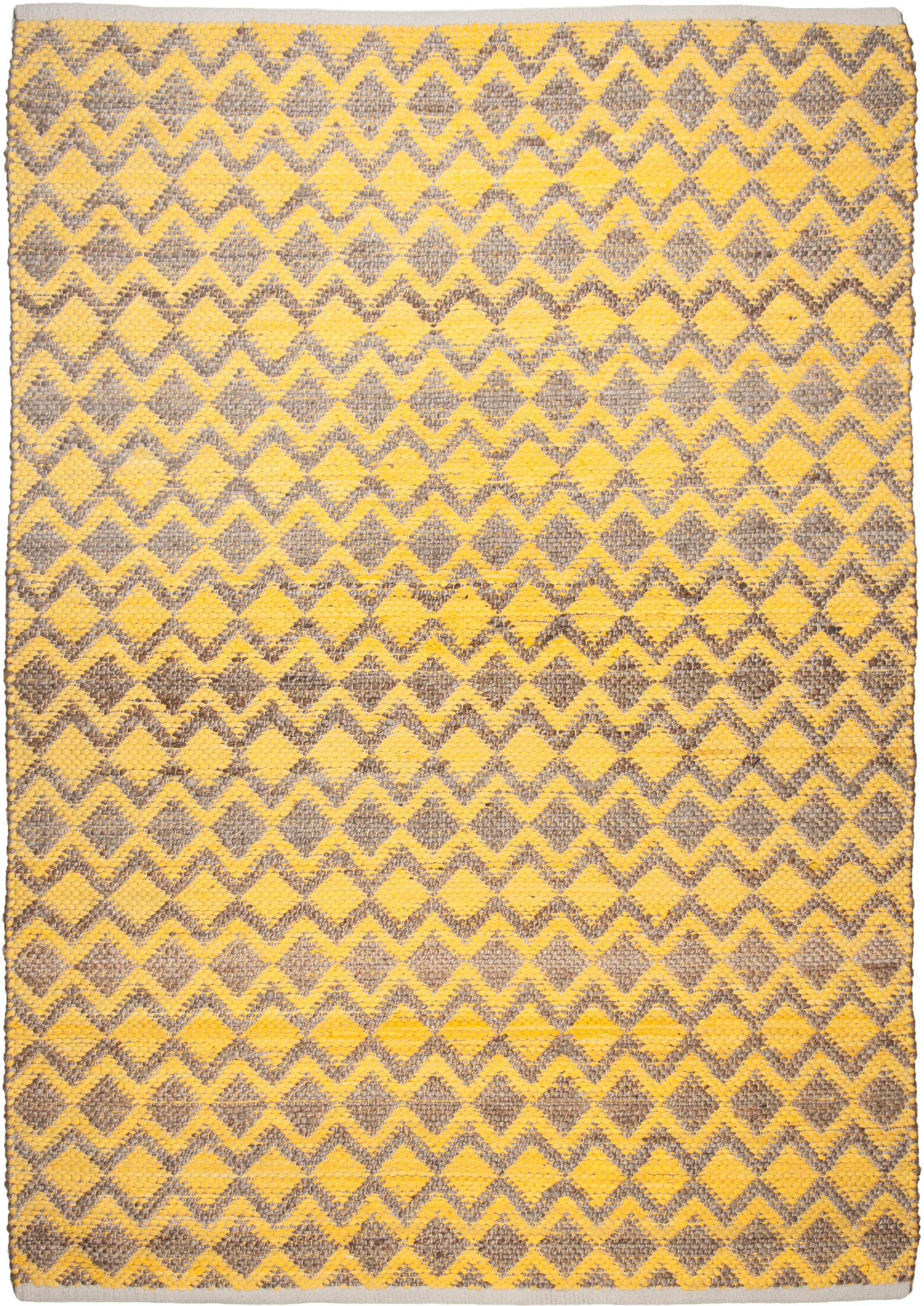 TOM TAILOR HOME Tapis »Geometric« Rectangulaire 7 mm Höhe Flachgewebe, handgewebt, Material: 60% Baumwolle, 40% Jute