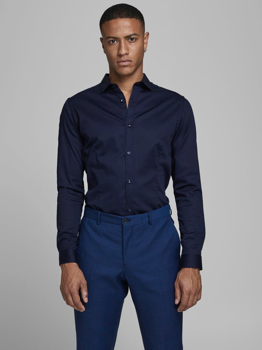 Image of Jack & Jones Langarmhemd "JJPRPARMA SHIRT L/S NOOS" mit Hemdkragen