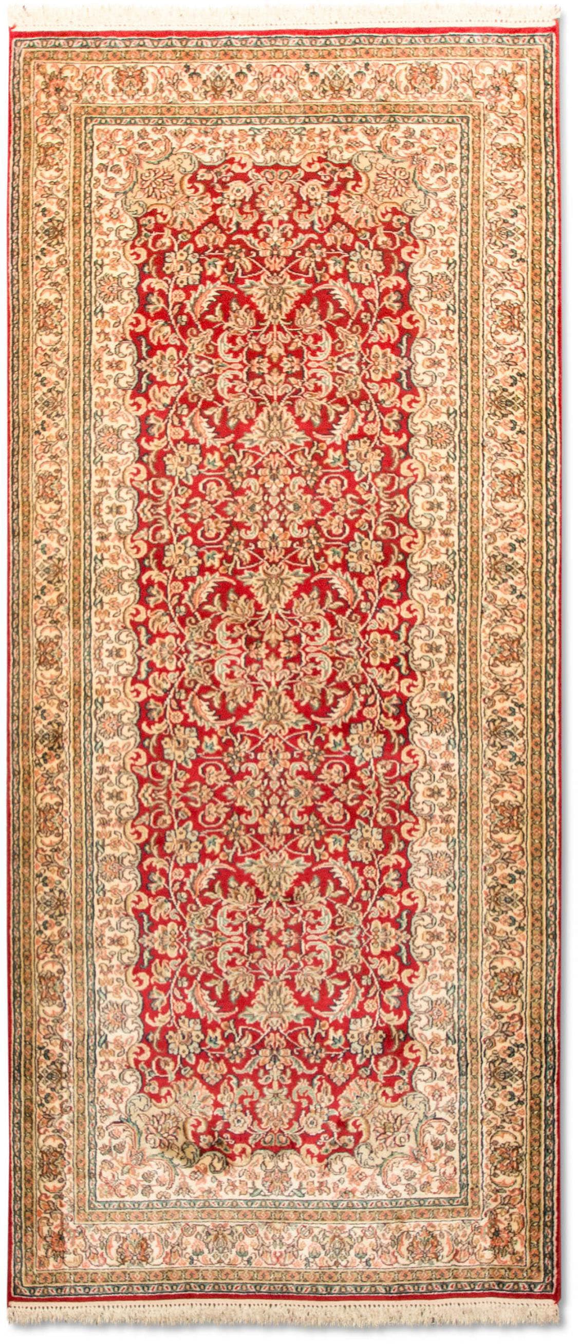 Image of morgenland Läufer »Kaschmir Seide Teppich handgeknüpft rot«, rechteckig, 5 mm Höhe bei Ackermann Versand Schweiz