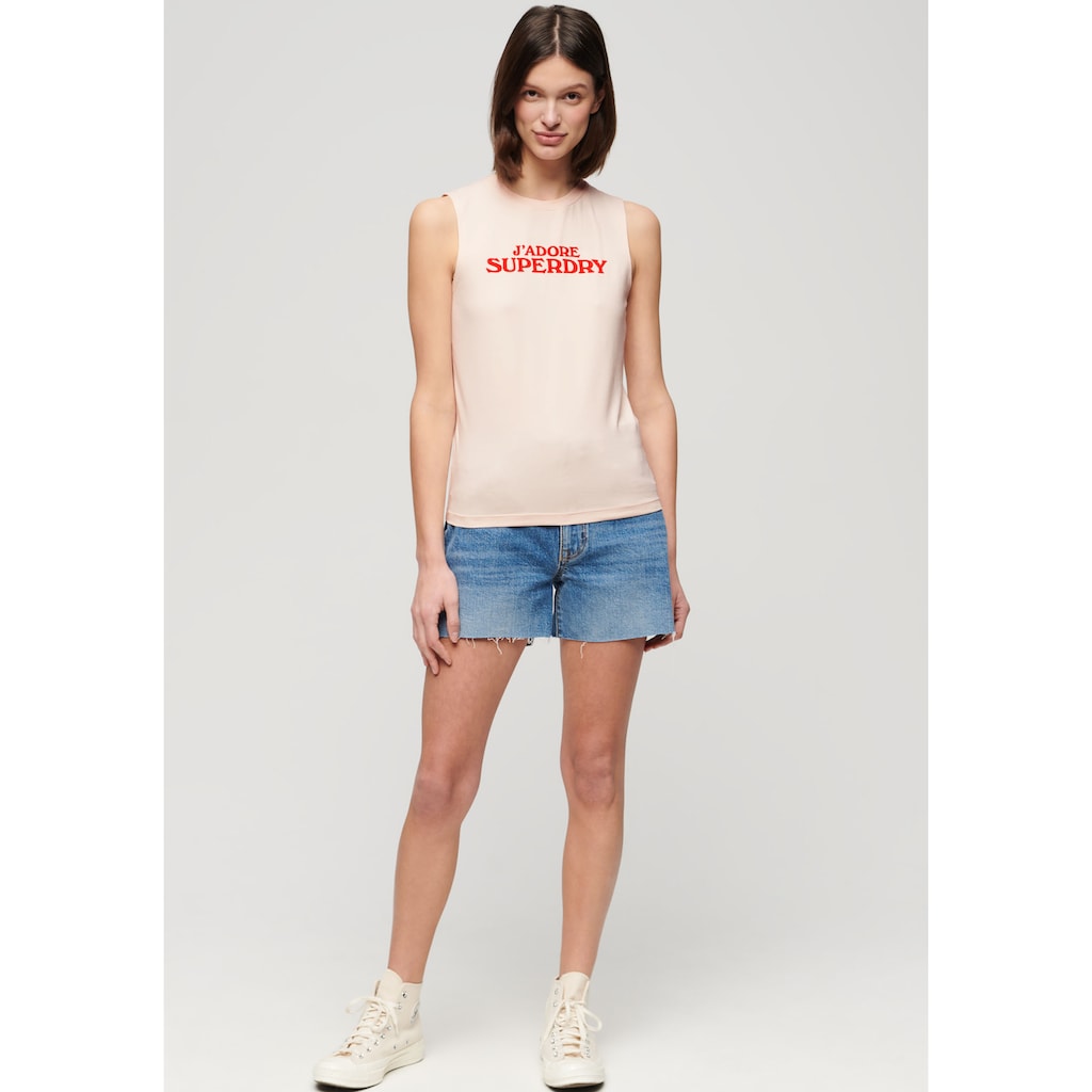 Superdry Tanktop »SPORT LUXE GRAPHIC FITTED TANK«
