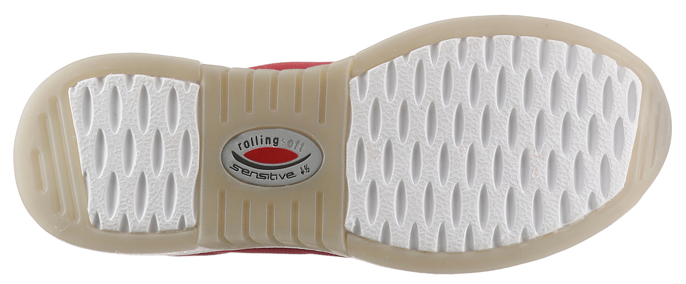 Gabor Rollingsoft Keilsneaker, im sommerlichem Materialmix, Freizeitschuh, Halbschuh, Schnürschuh