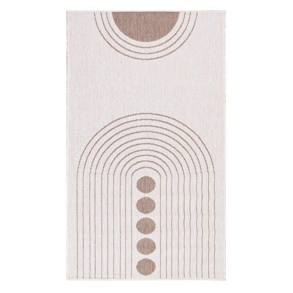 Carpet City Outdoorteppich »DUO RUG 5739« rechteckig 5 mm Höhe Wendeteppich Wetterfest In- & Outdoor, Balkon, Terrasse, Wohnzimmer