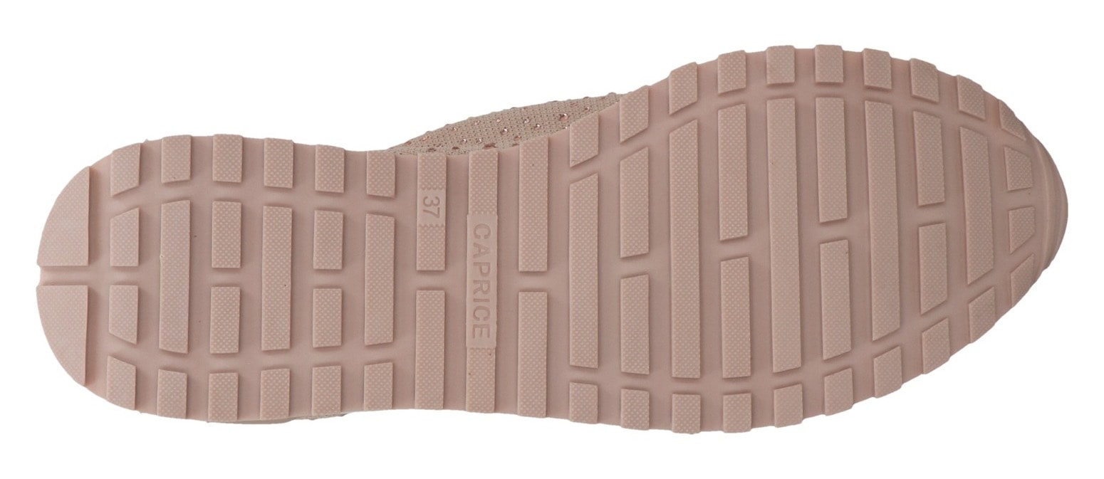 Caprice Baskets slip-on  , Slipper, Freizeitschuh, Halbschuh mit funkelnden Strass-Steinen