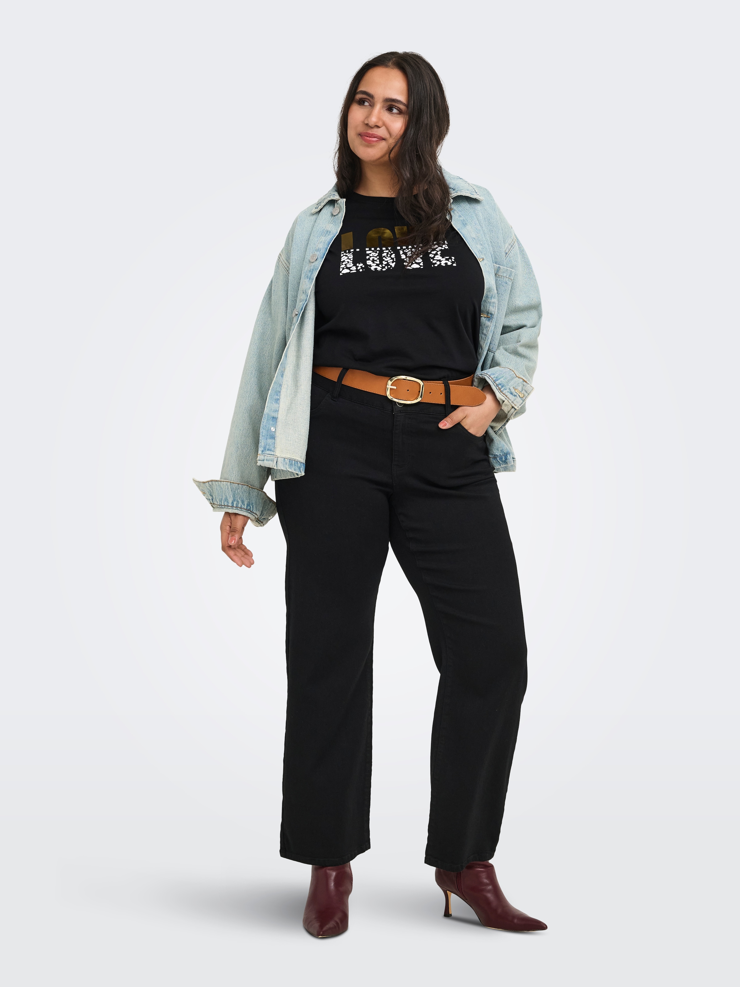 ONLY CARMAKOMA Kurzarmshirt »CARKITA S/S REG TEE JRS NOOS« Baumwolle, regular fit