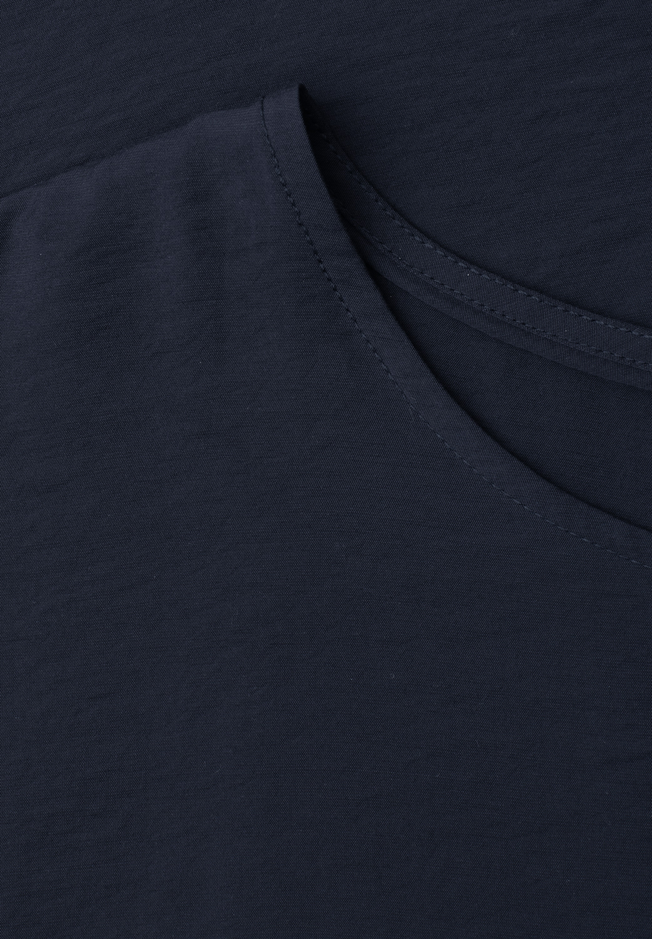 STREET ONE Kurzarmbluse Sommershirt mit Rundhals
