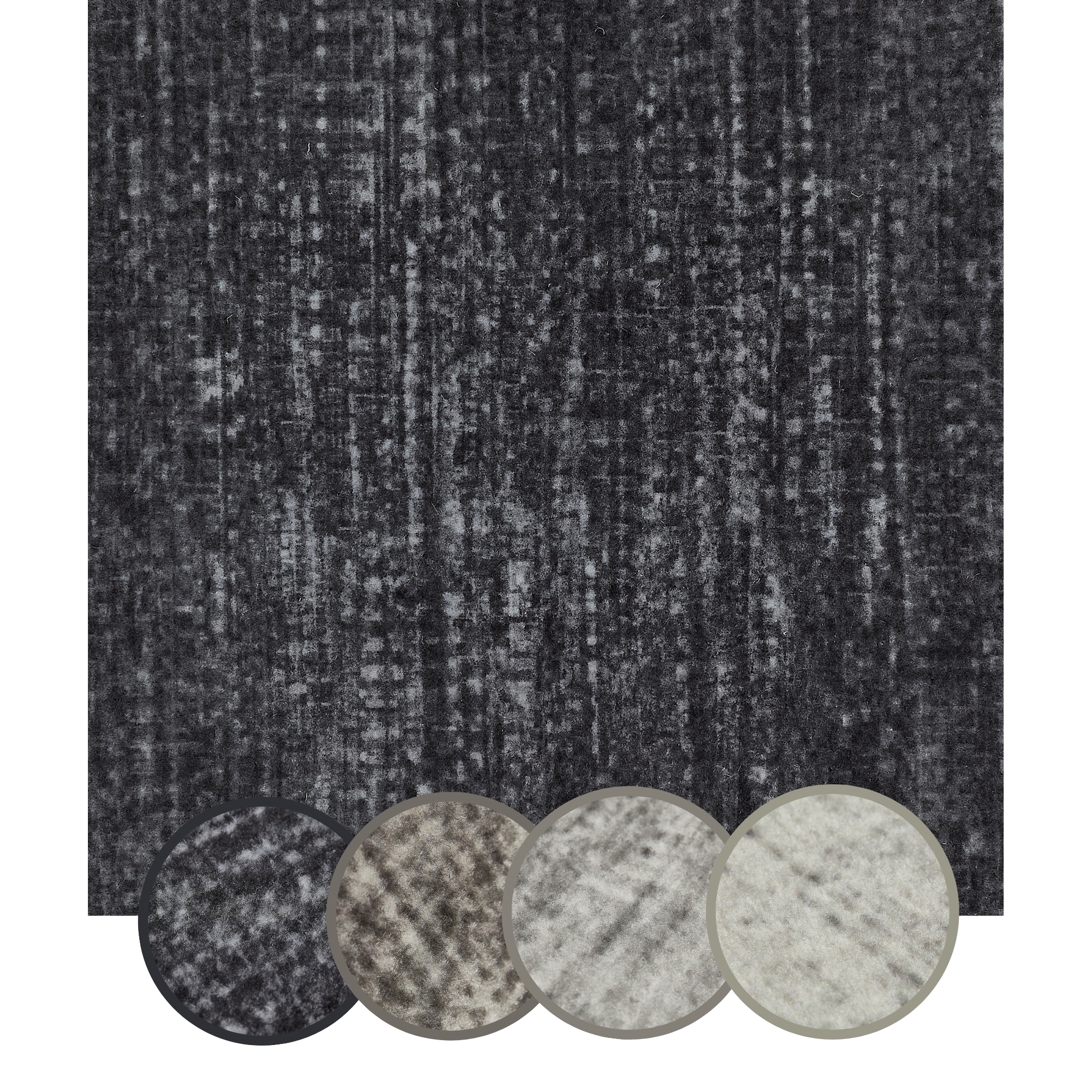 Andiamo Teppichfliese »Paris Nadelfilz, Gesamthöhe 4 mm« quadratisch 40x40 cm, selbstklebend, robust & strapazierfähig, 25 Stück (4 qm)
