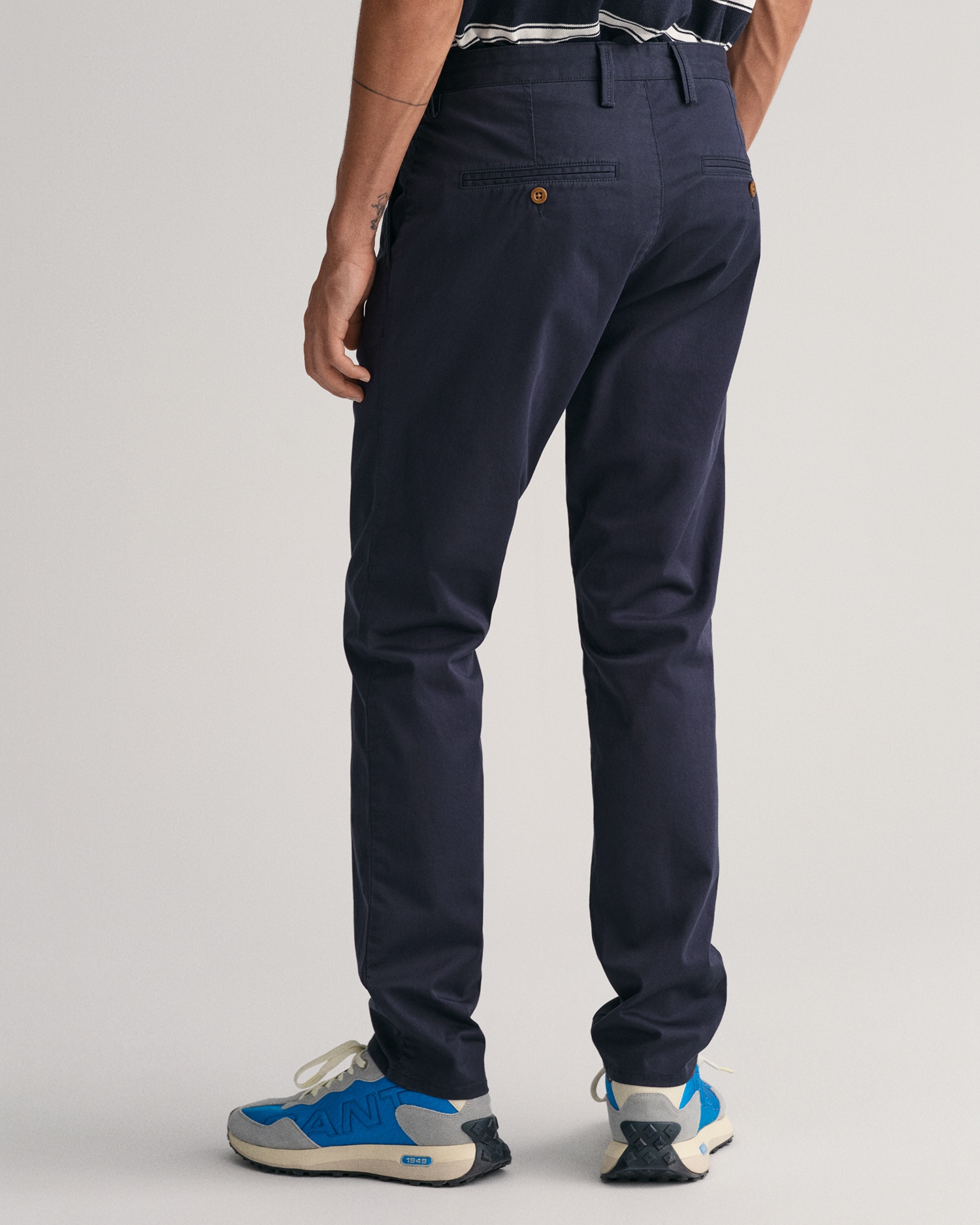 Gant Chinohose »SLIM TWILL CHINOS«, mit gefütterten Seitentaschen