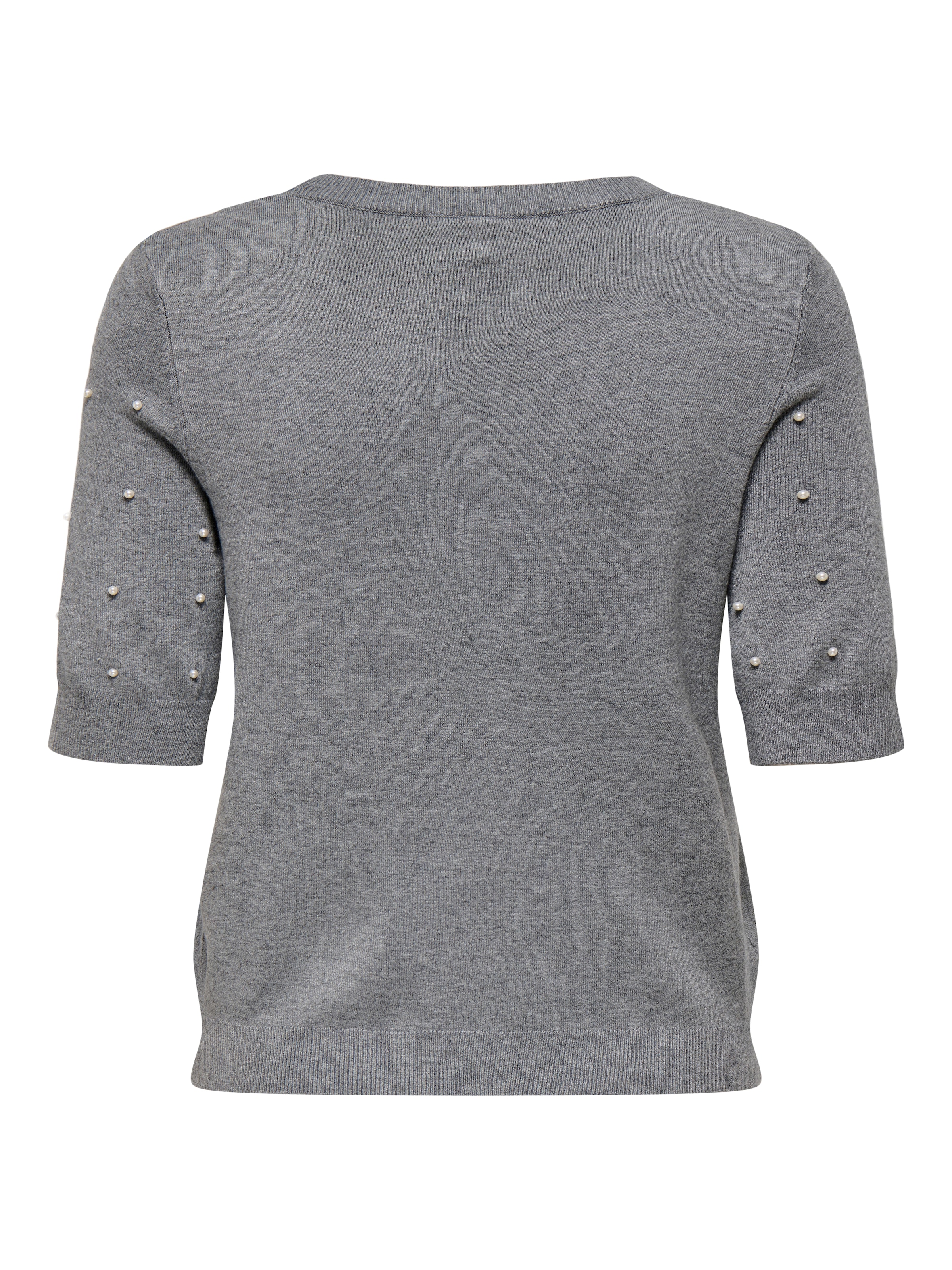 ONLY Kurzarmpullover »ONLVENICE LIFE SS PEARL O-NECK KNT«