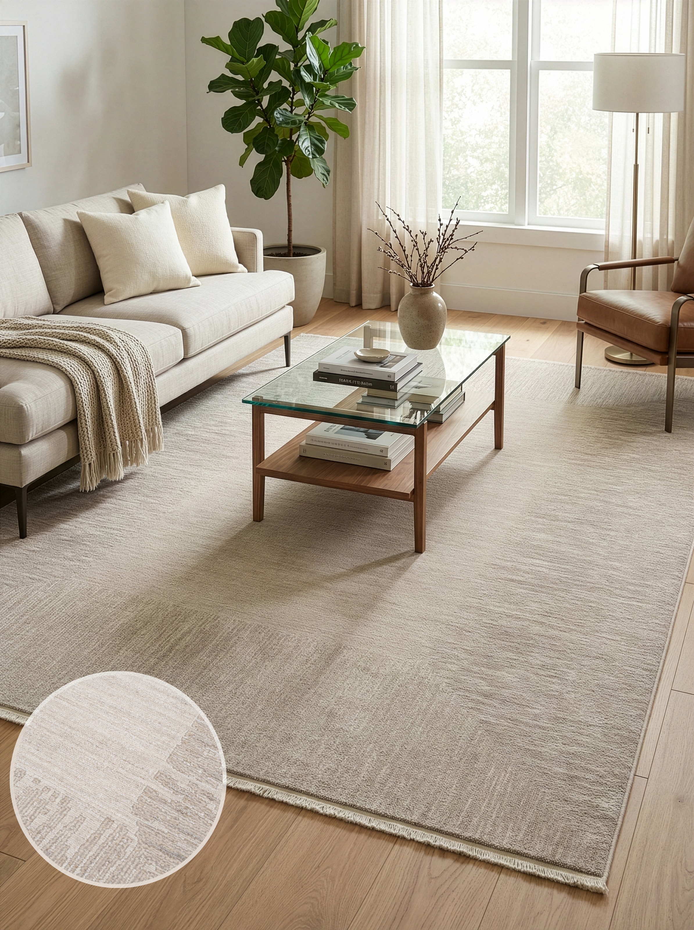 Image of Calvin Klein home Teppich "Passages, mit Fransen, Designerteppich" rechteckig 5 mm Höhe Rahmen, meliert, Wohnzimmer, Schlafzimmer, Esszimmer