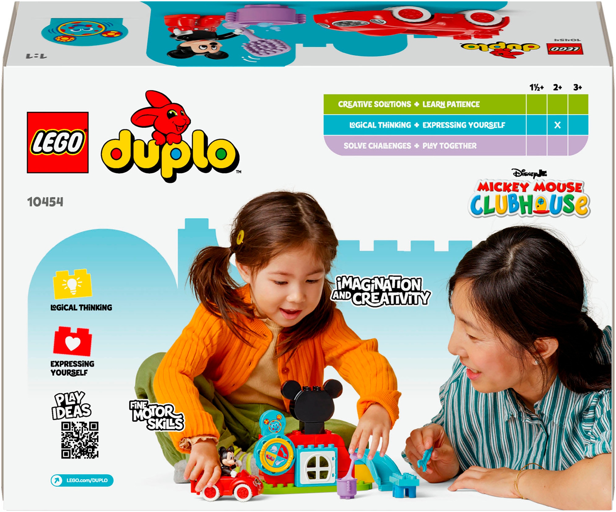 LEGO® Konstruktionsspielsteine »Mickys Clubhaus und Auto (10454), LEGO® DUPLO Disney ™« Made in Europe