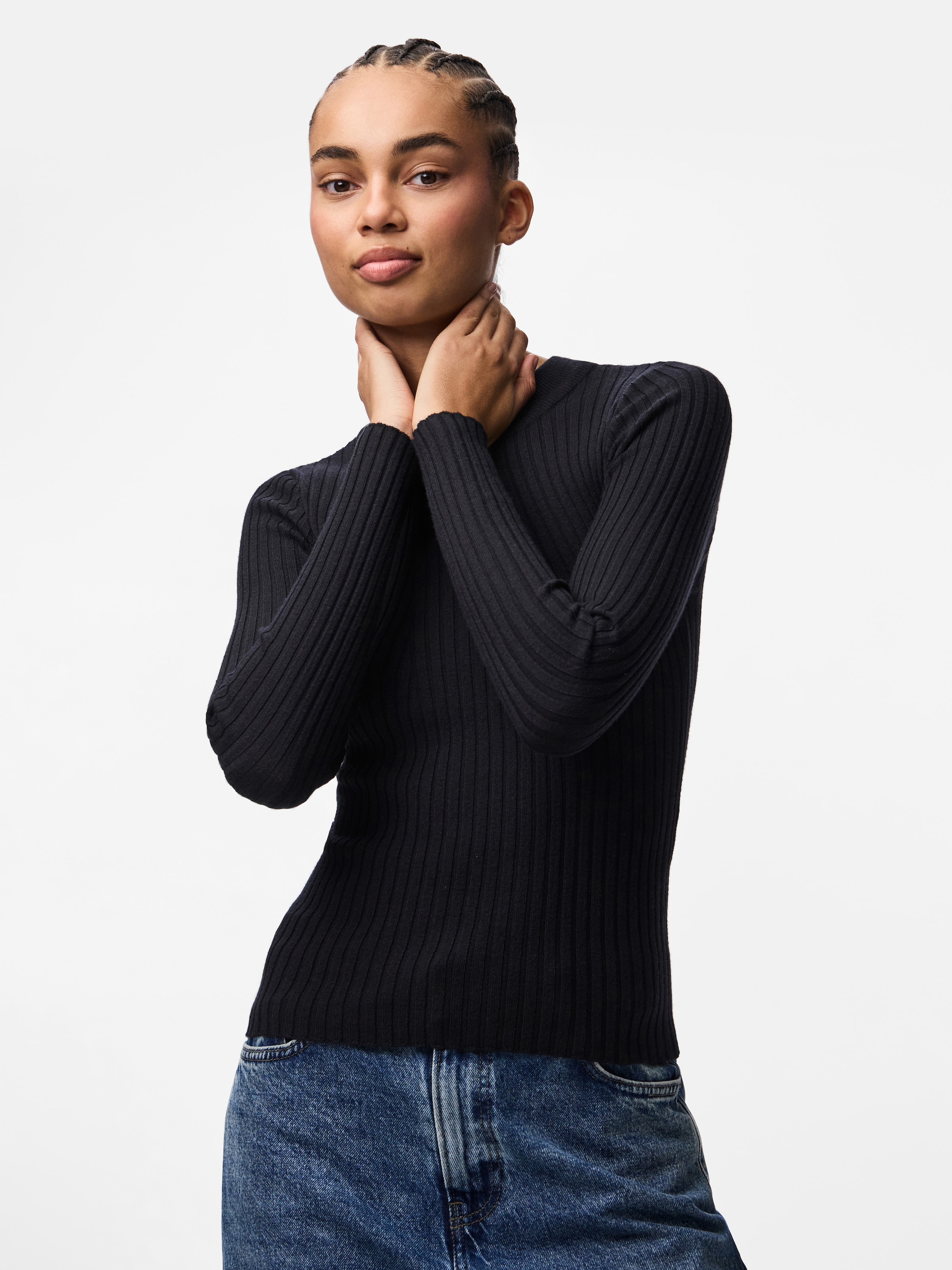 pieces Pull à col rond »PCCRISTA LS O-NECK KNIT NOOS BC«