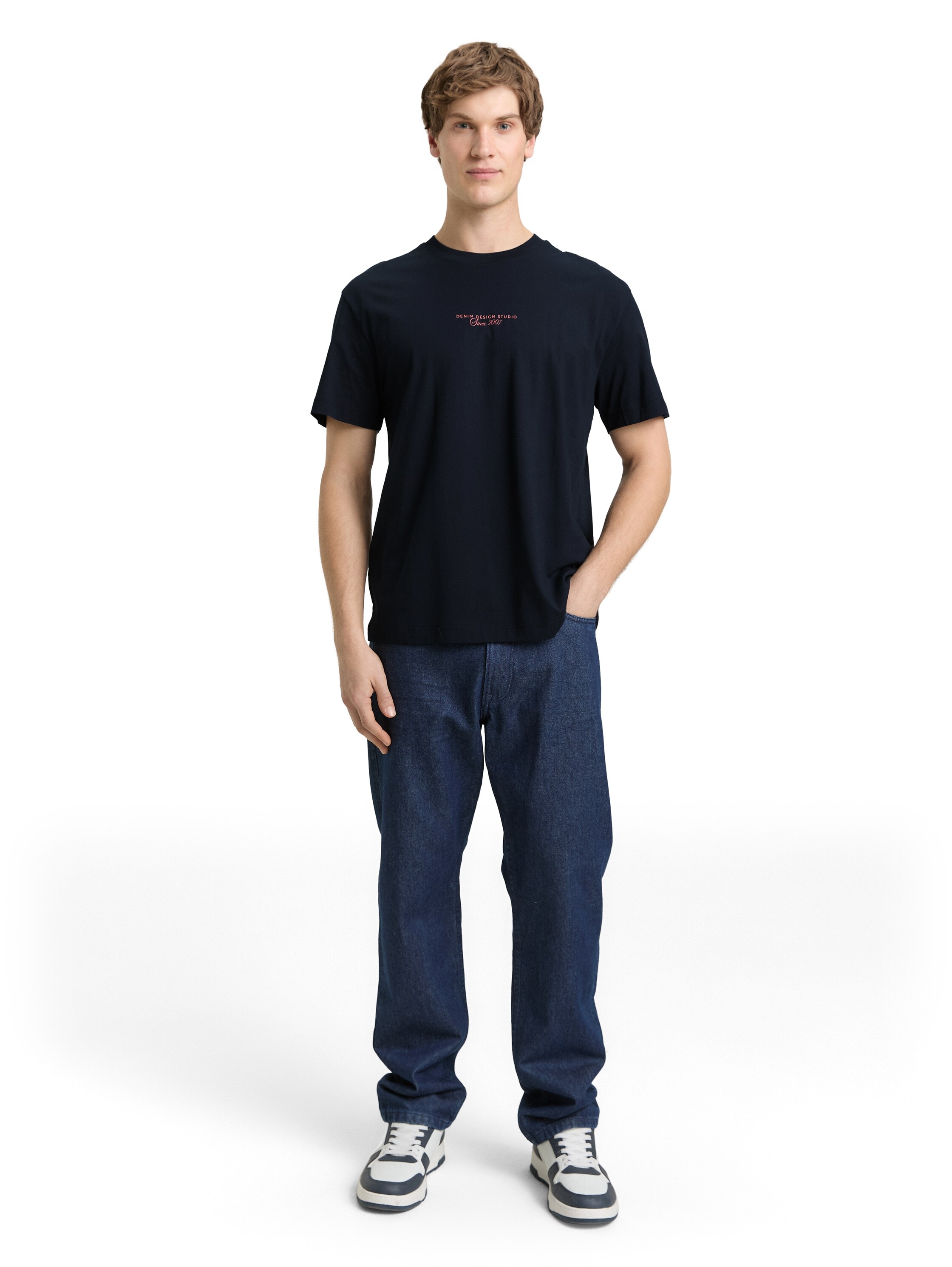 TOM TAILOR Denim T-shirt mit Schriftzügen