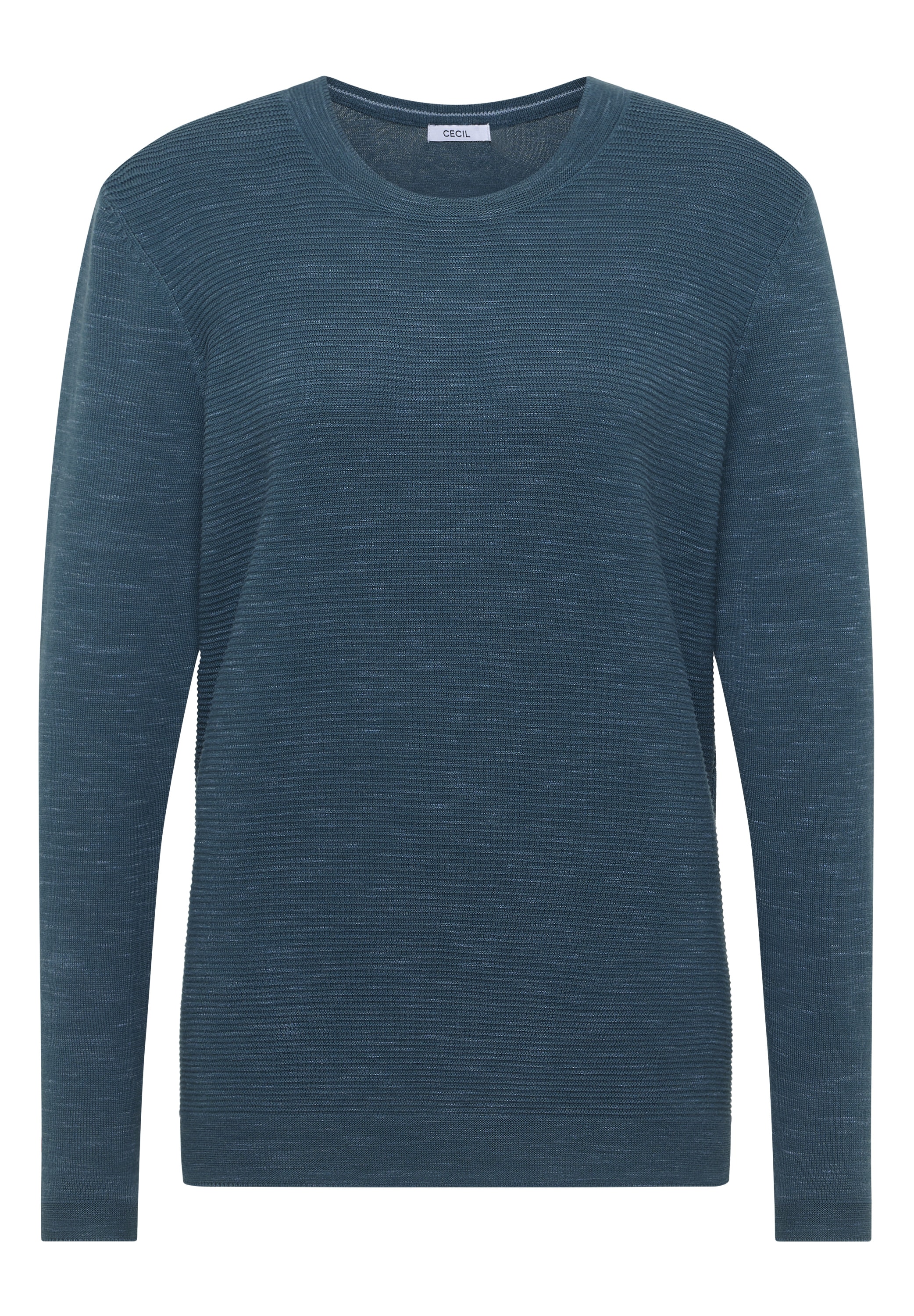 Cecil Pull à col rond mit Struktur