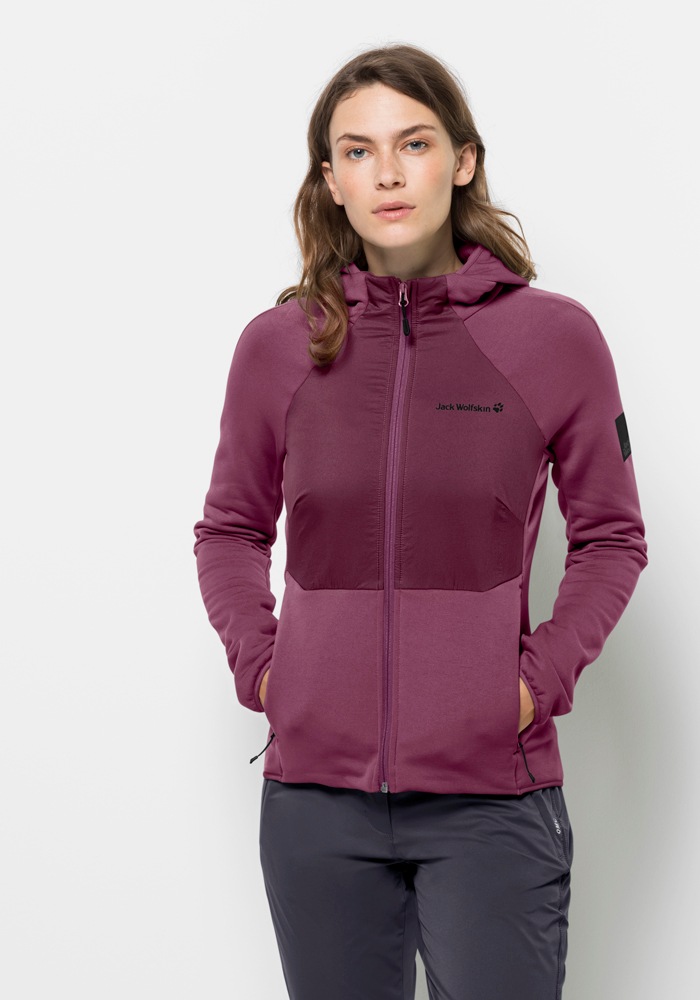 Jack Wolfskin Kapuzenfleecejacke »TASMAN HYBRID FZ W«, mit Kapuze kaufen