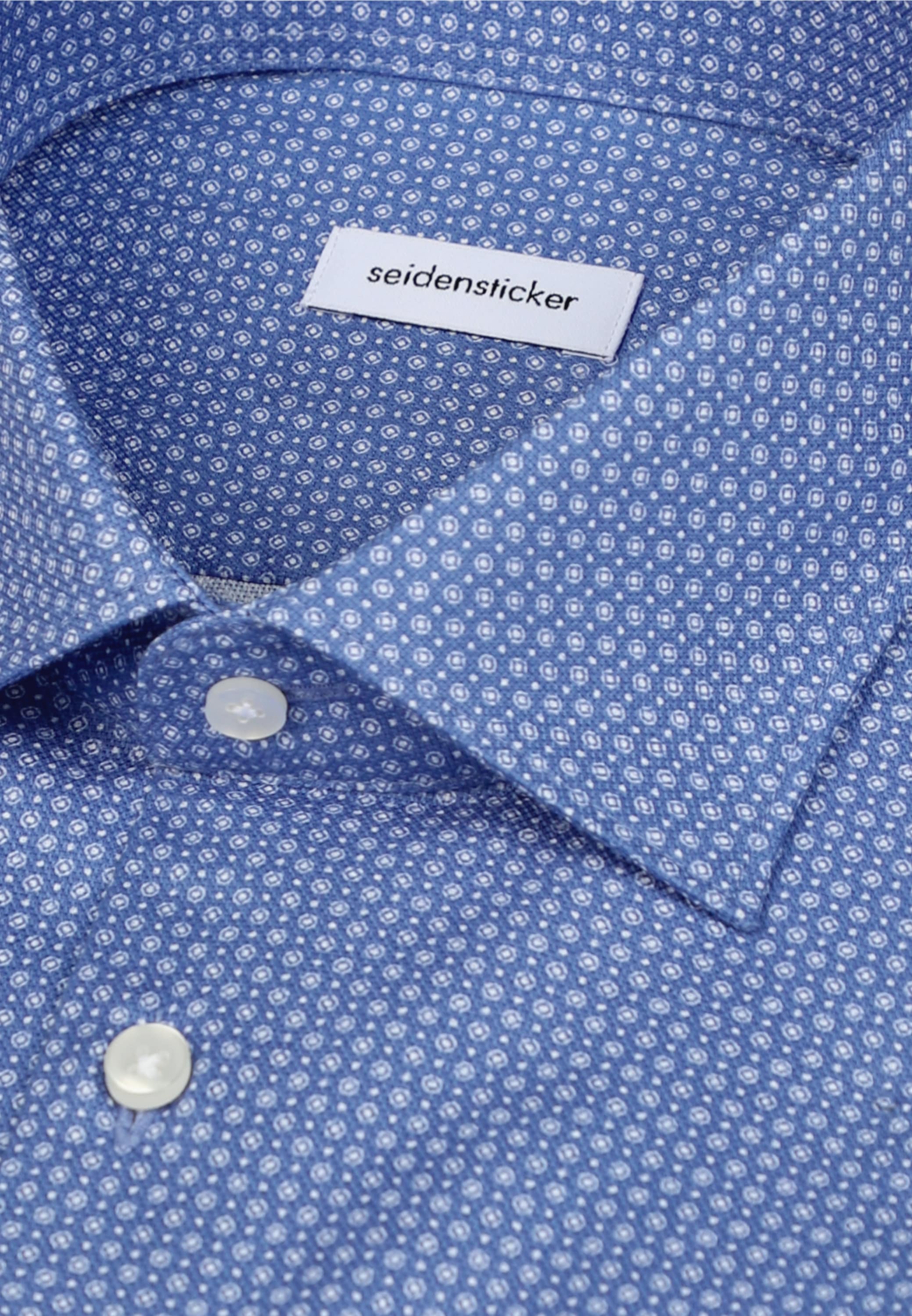 seidensticker Businesshemd »Schwarze Rose« Regular 1/2 Kentkragen Druck