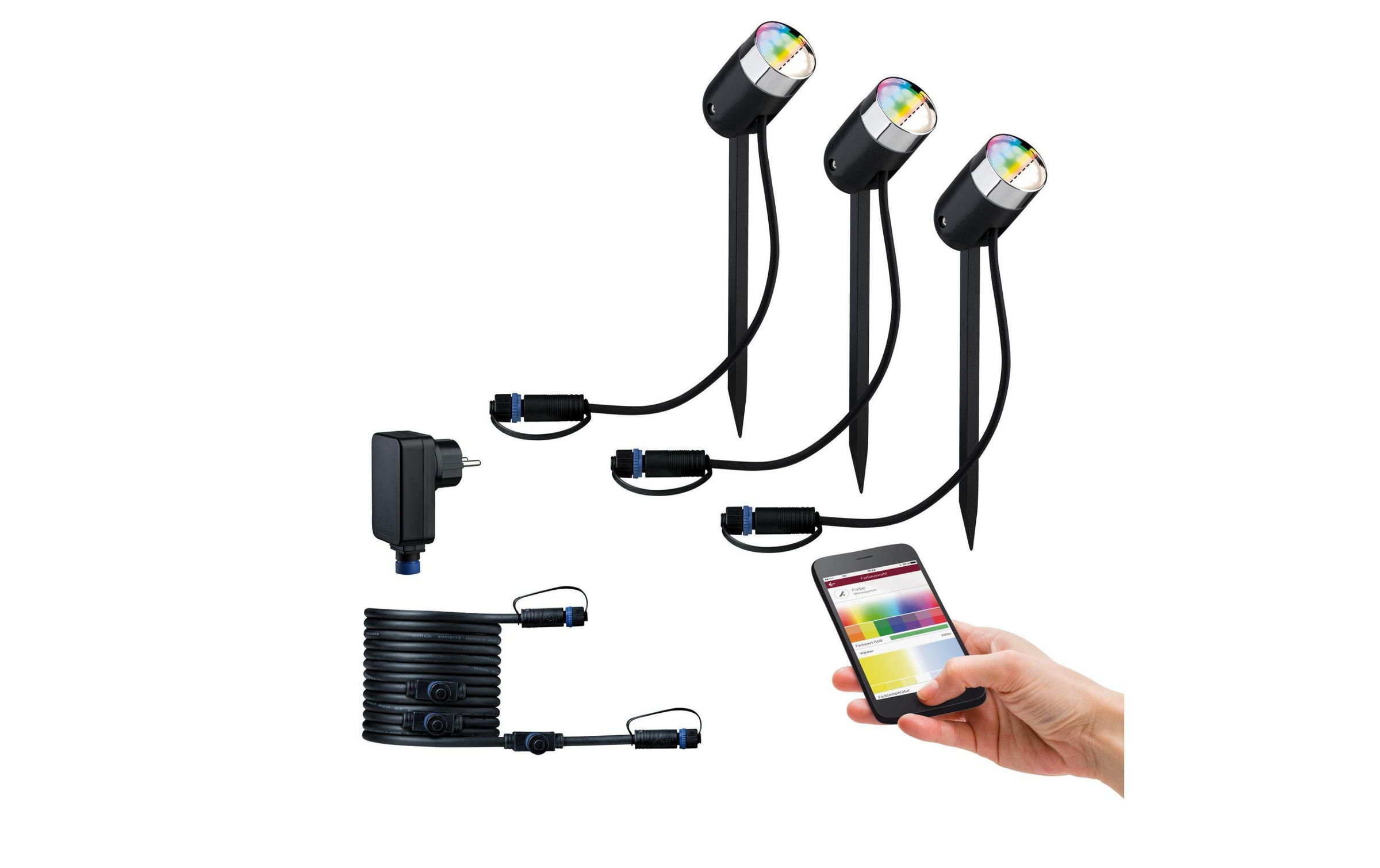 Image of Paulmann Gartenleuchte »Plug & Shine PIKE RGBW Basisset« bei Ackermann Versand Schweiz