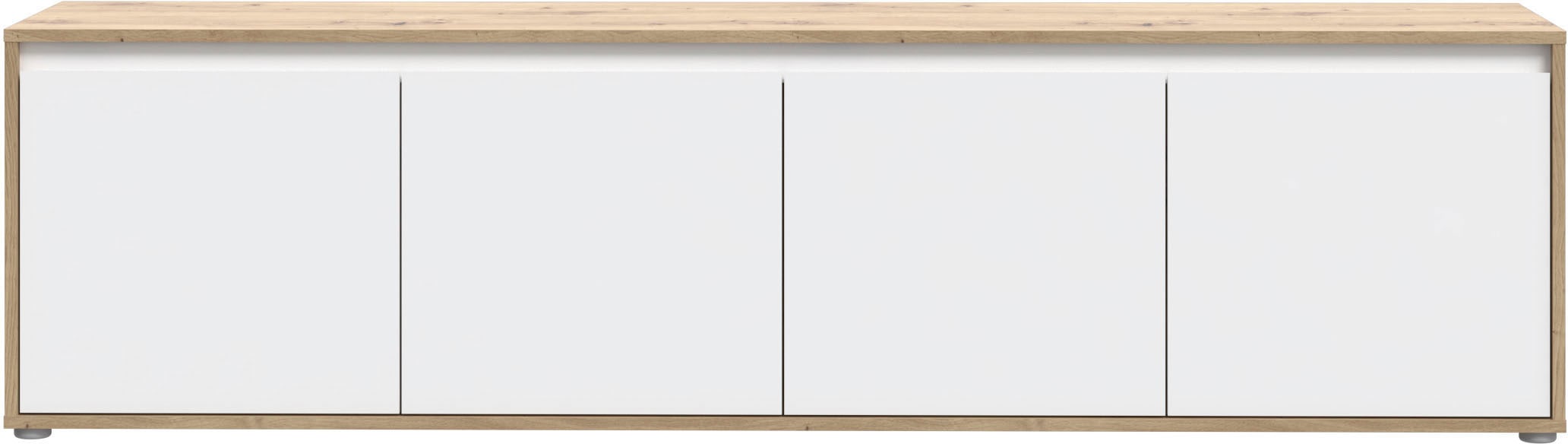 FORTE Lowboard »TV-Board gross Breite ca 190 cm« B/H/T 188,3/49,7/42 cm,  grifflose Front, viel Stauraum,