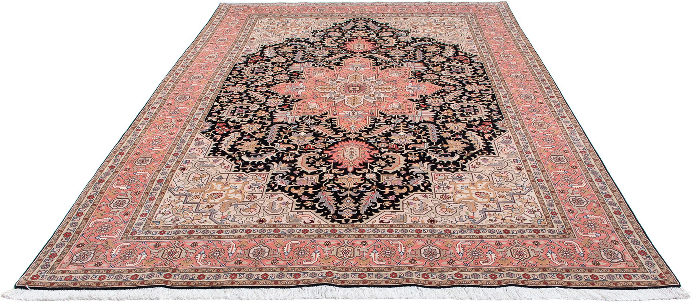Image of morgenland Orientteppich »Perser - Täbriz - Royal - 311 x 204 cm - dunkelblau«, rechteckig, 7 mm Höhe, Wohnzimmer, Handgeknüpft, Einzelstück mit Zertifikat bei Ackermann Versand Schweiz